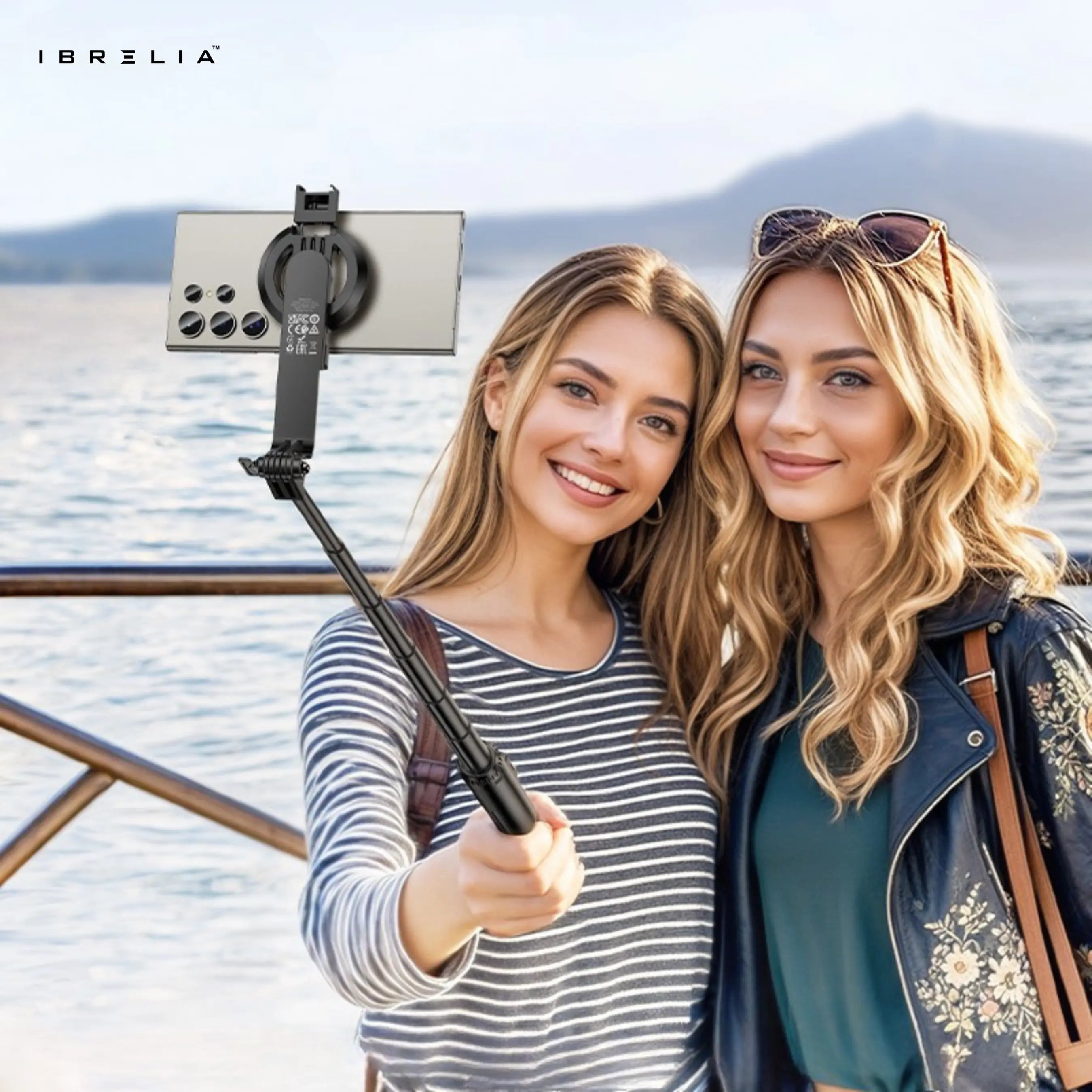 HOCO K25 Magnetic Live Broadcast Holder – 1.5m Extendable Tripod + Bluetooth Remote | IBRELIA™ IBRELIA
