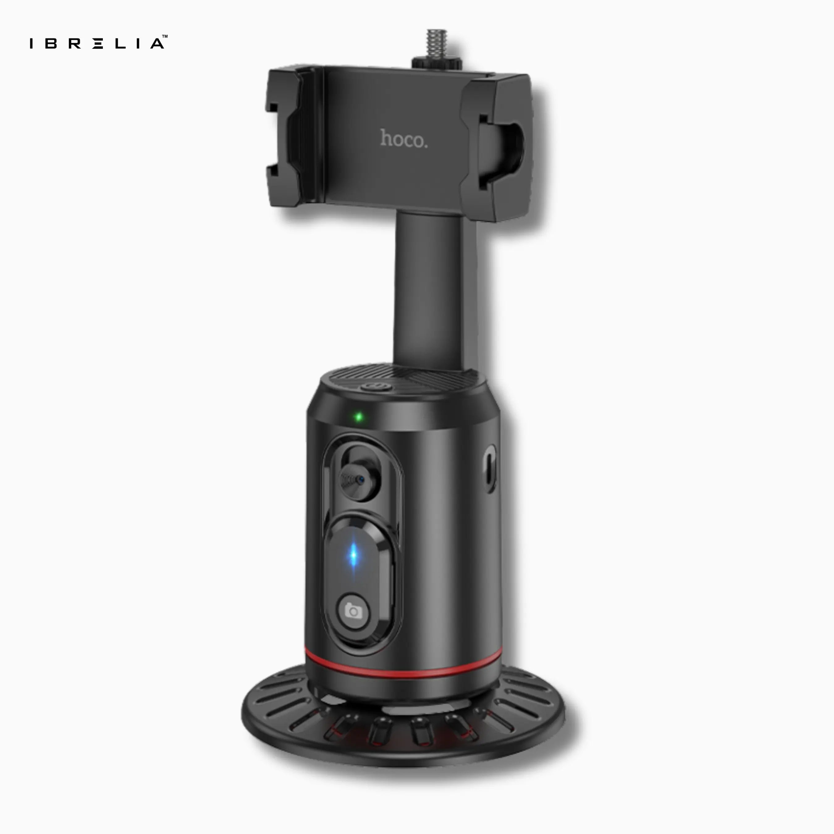 HOCO K23 Auto Face Tracking Holder – 360° Smart Rotation + Bluetooth Remote | IBRELIA™ IBRELIA