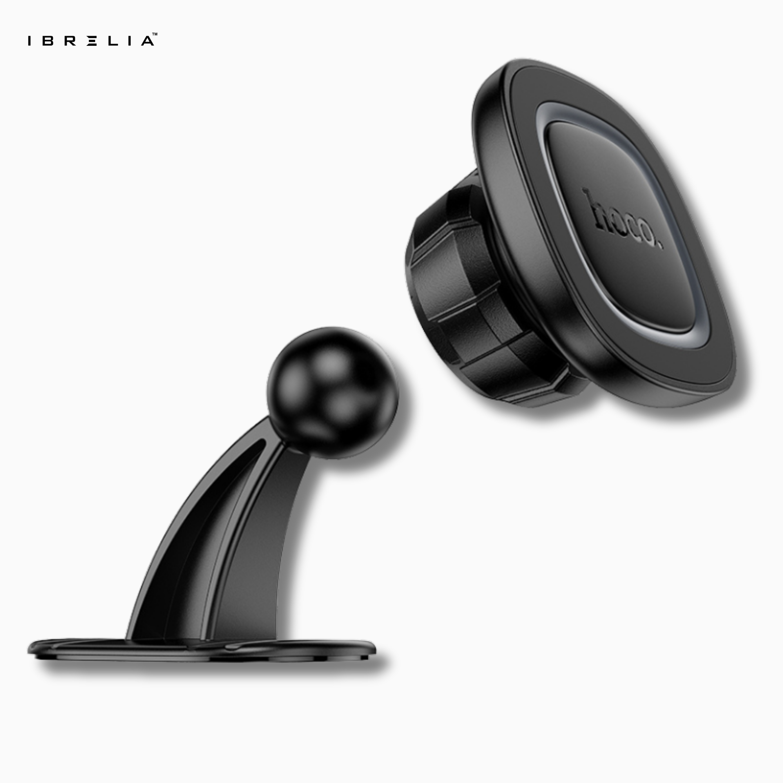 HOCO H73 Crown Magnetic Car Holder – Strong Dashboard Mount for 4.5–7 Inch Phones | IBRELIA™