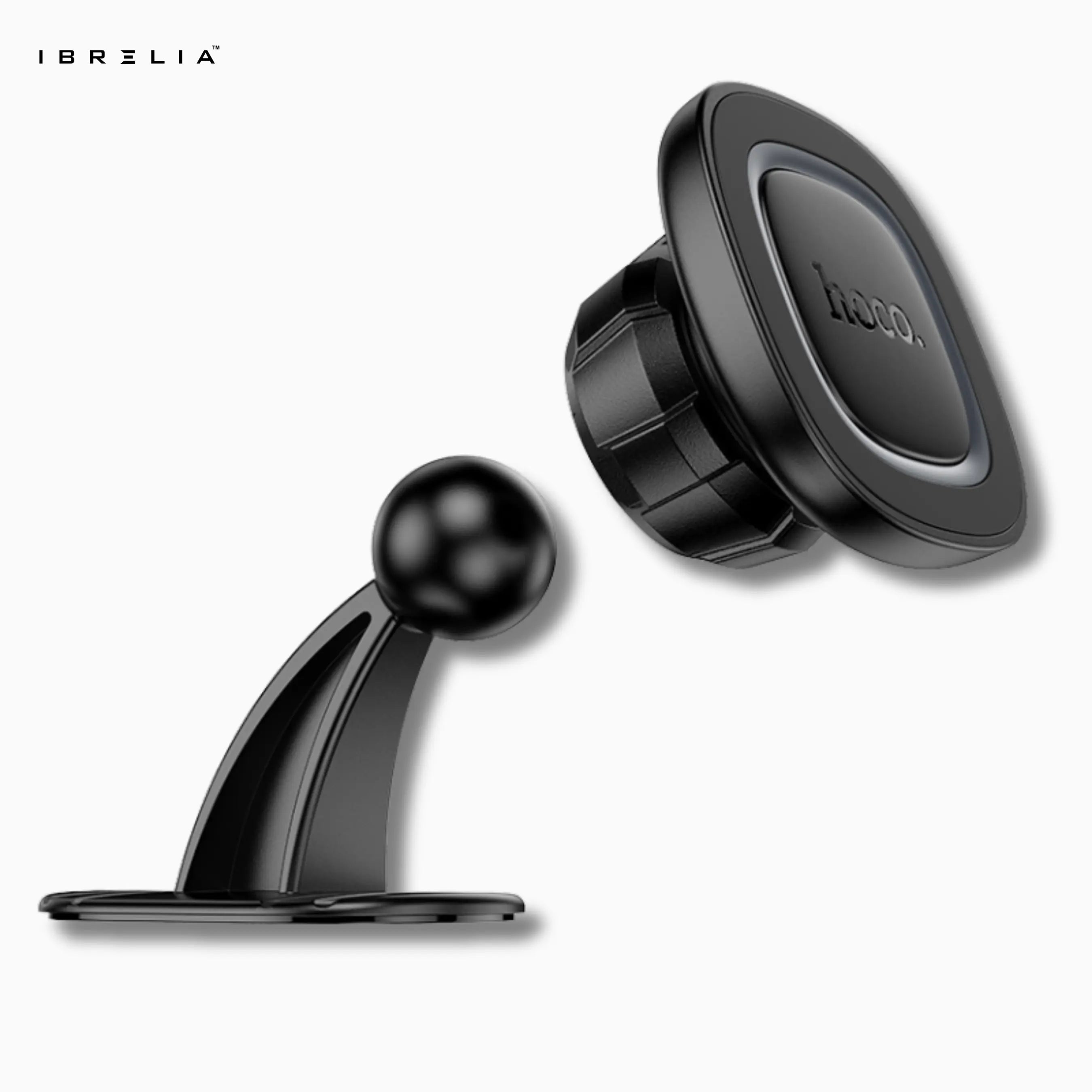 HOCO H73 Crown Magnetic Car Holder – Strong Dashboard Mount for 4.5–7 Inch Phones | IBRELIA™ IBRELIA