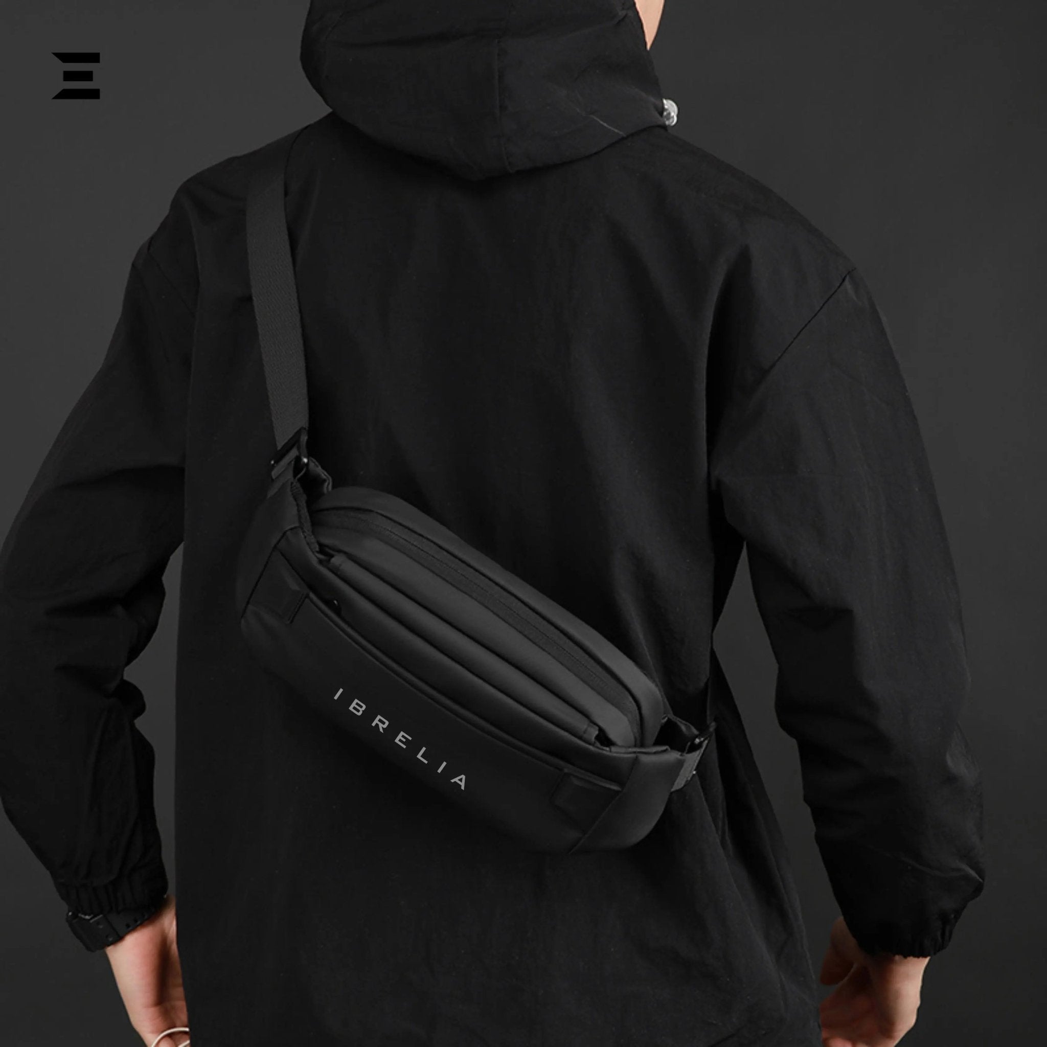 IBRELIA™ Urban Tech Crossbody Bag – Waterproof Minimal Sling - IBRELIA