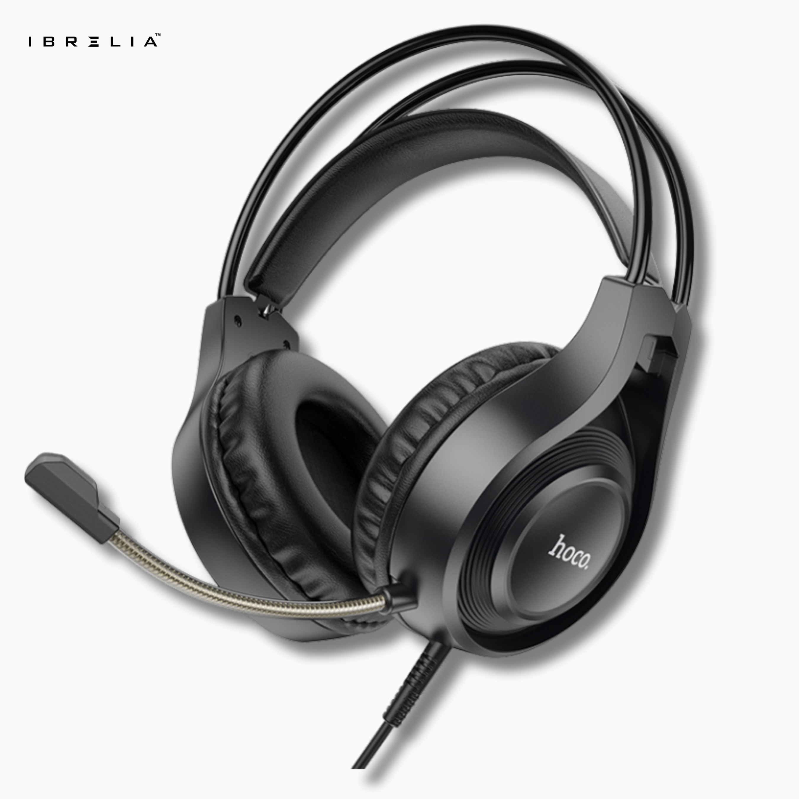 HOCO W106 Gaming Headphones – 50mm Drivers, Dual 3.5mm Plug | IBRELIA™