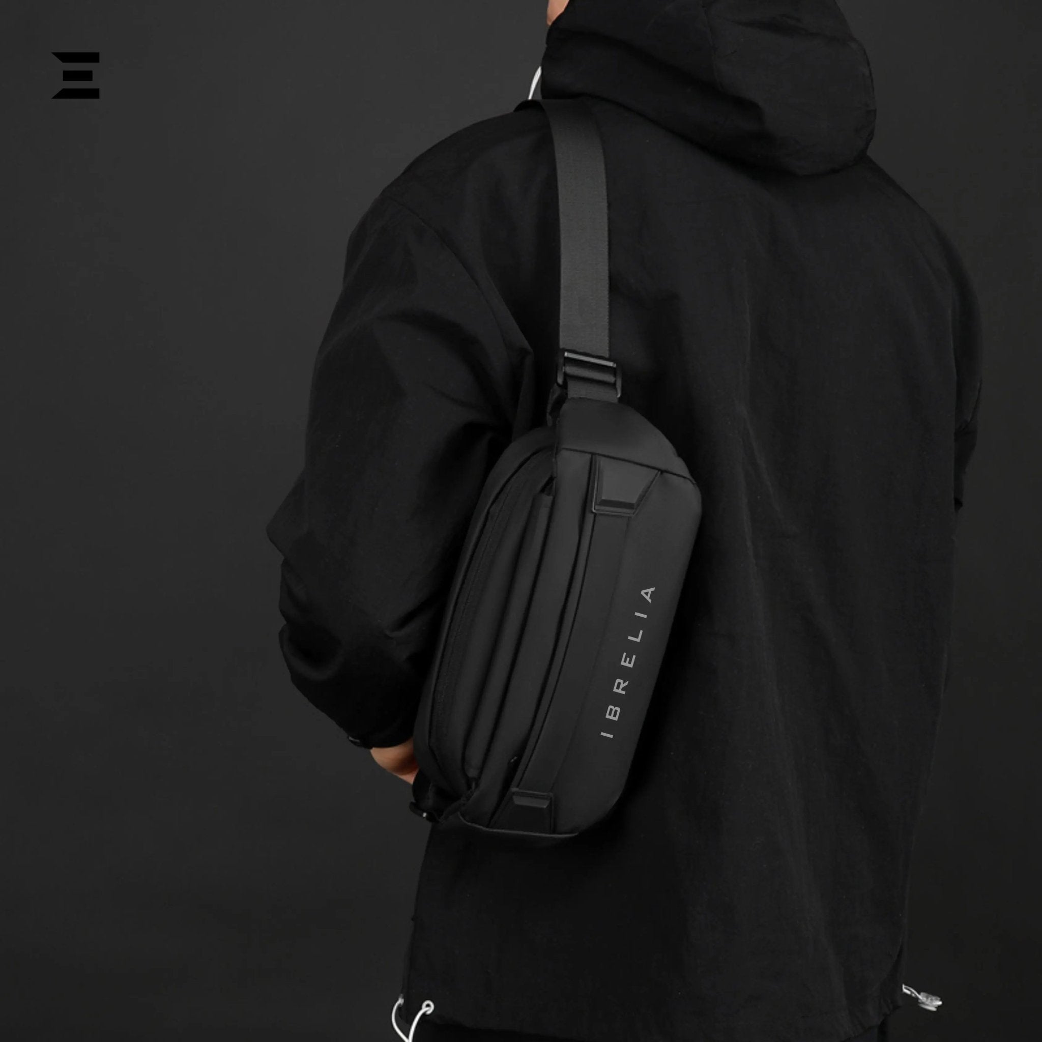 IBRELIA™ Urban Tech Crossbody Bag – Waterproof Minimal Sling - IBRELIA