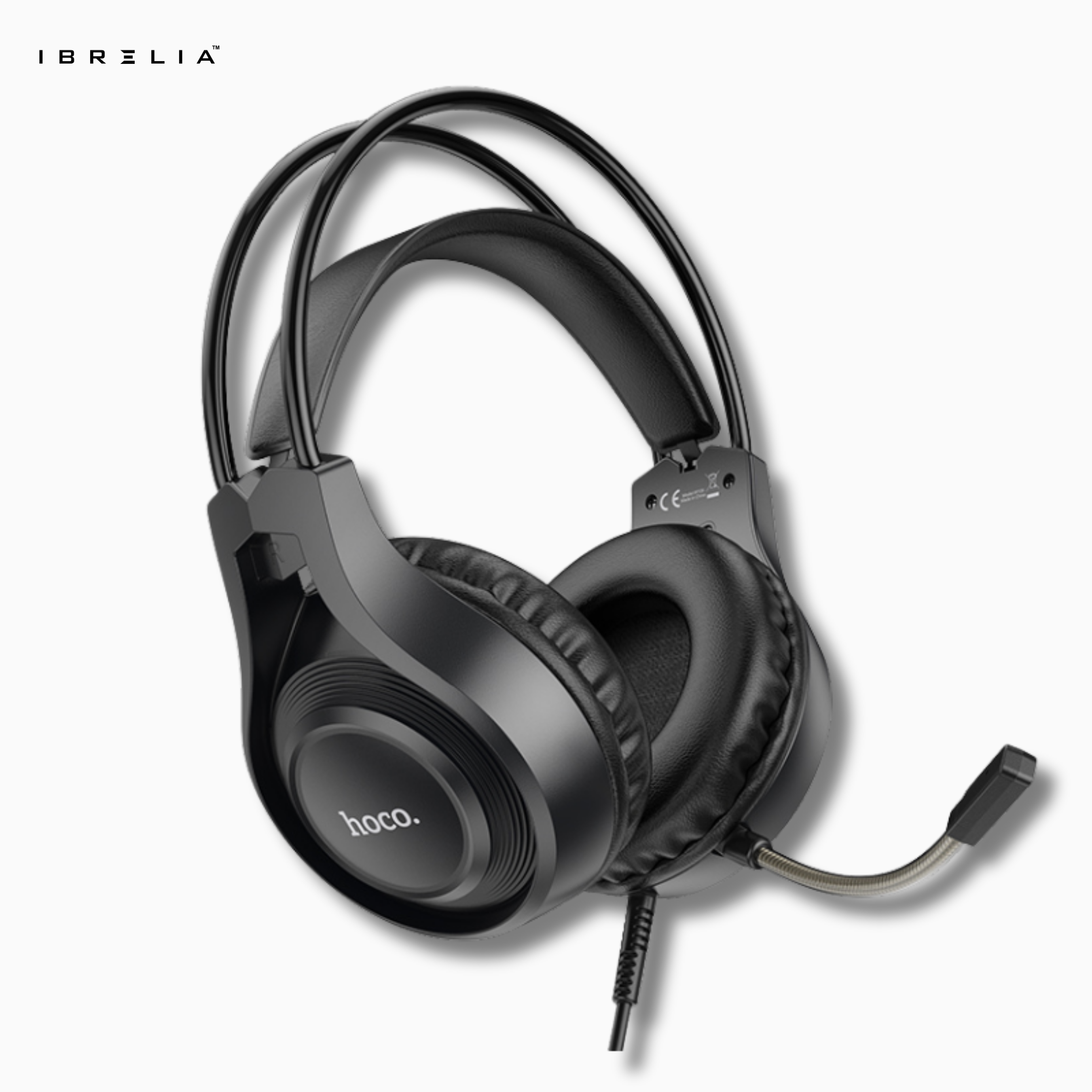 HOCO W106 Gaming Headphones – 50mm Drivers, Dual 3.5mm Plug | IBRELIA™