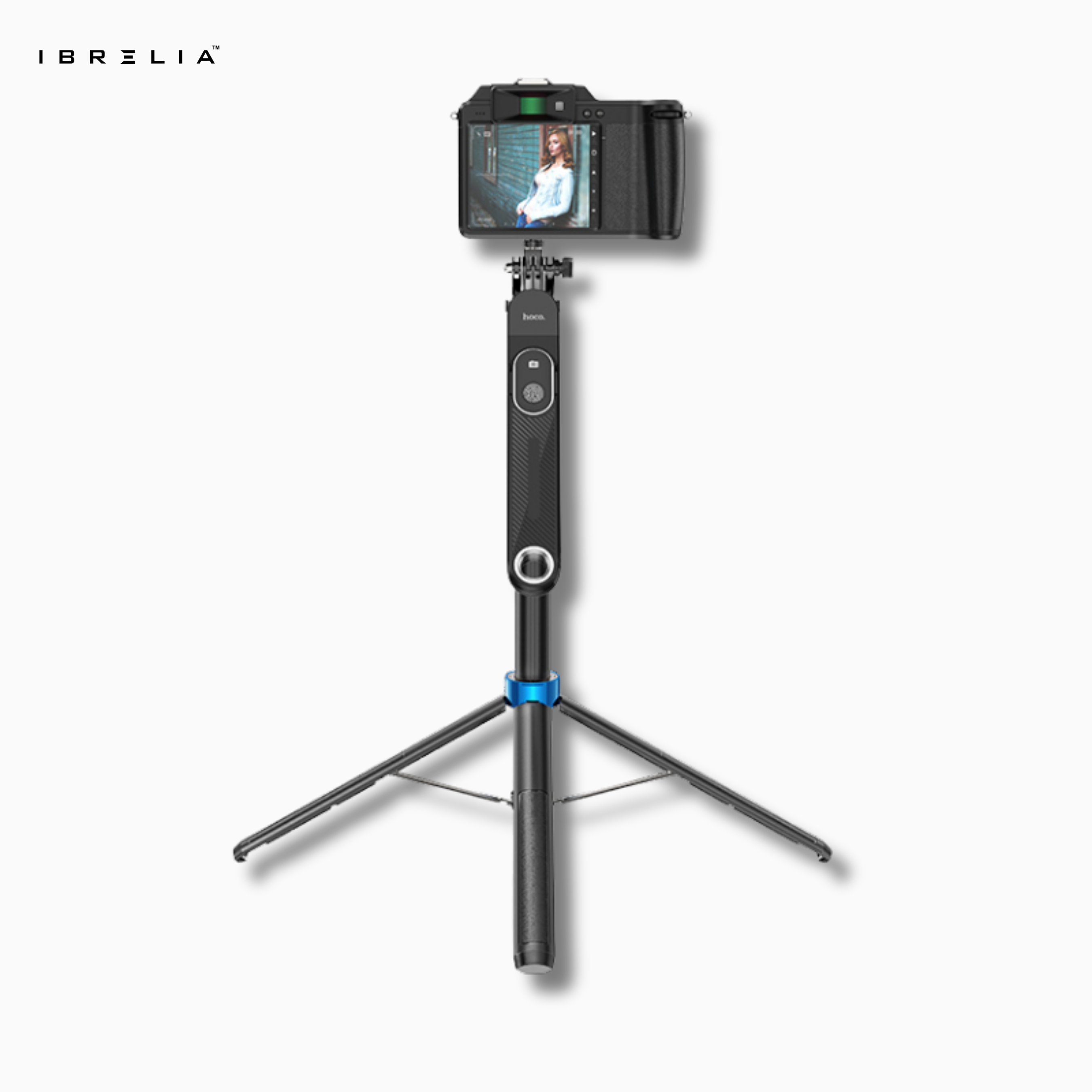 HOCO K22 Quadropod Live Broadcast Tripod – 1.75m Height + Bluetooth Remote | IBRELIA™