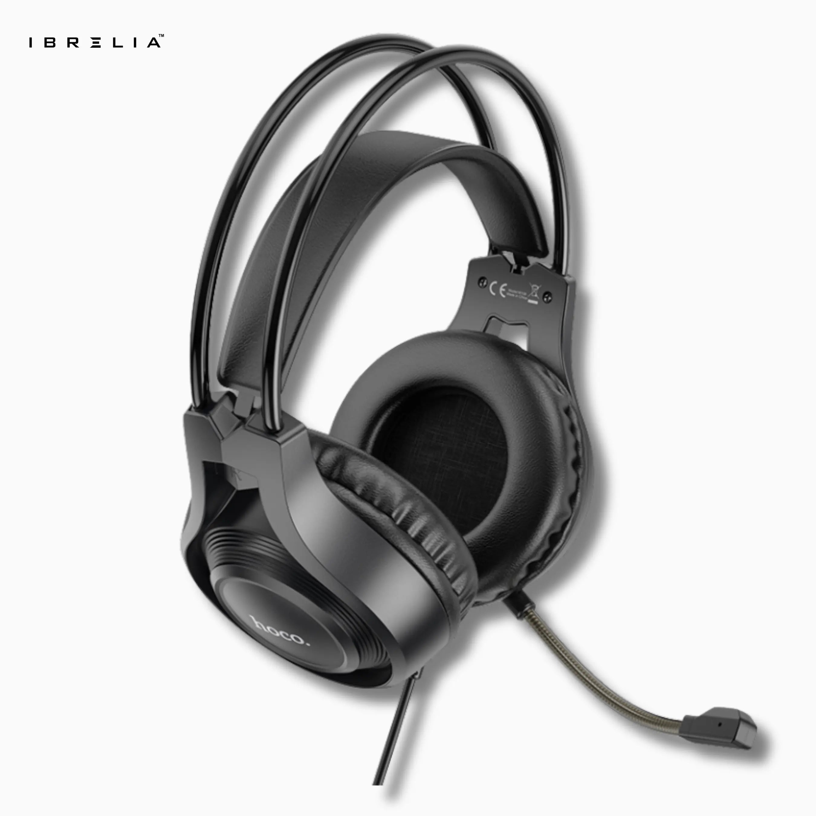 HOCO W106 Gaming Headphones – 50mm Drivers, Dual 3.5mm Plug | IBRELIA™ IBRELIA