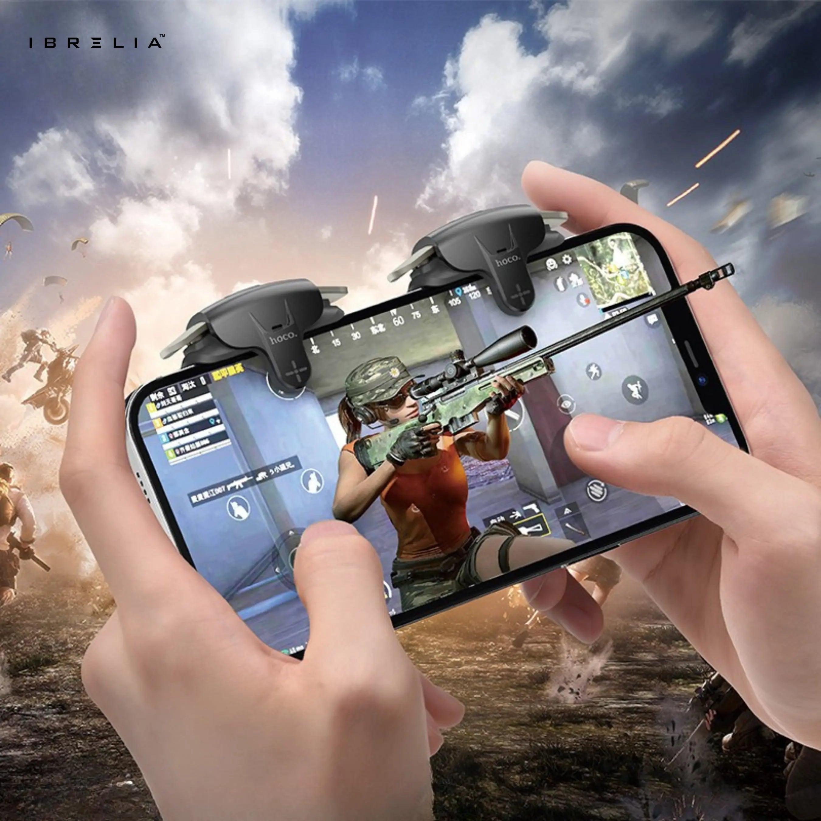 HOCO GM6 Winner Mobile Gaming Triggers – 4-Speed Adjustable | IBRELIA™ IBRELIA