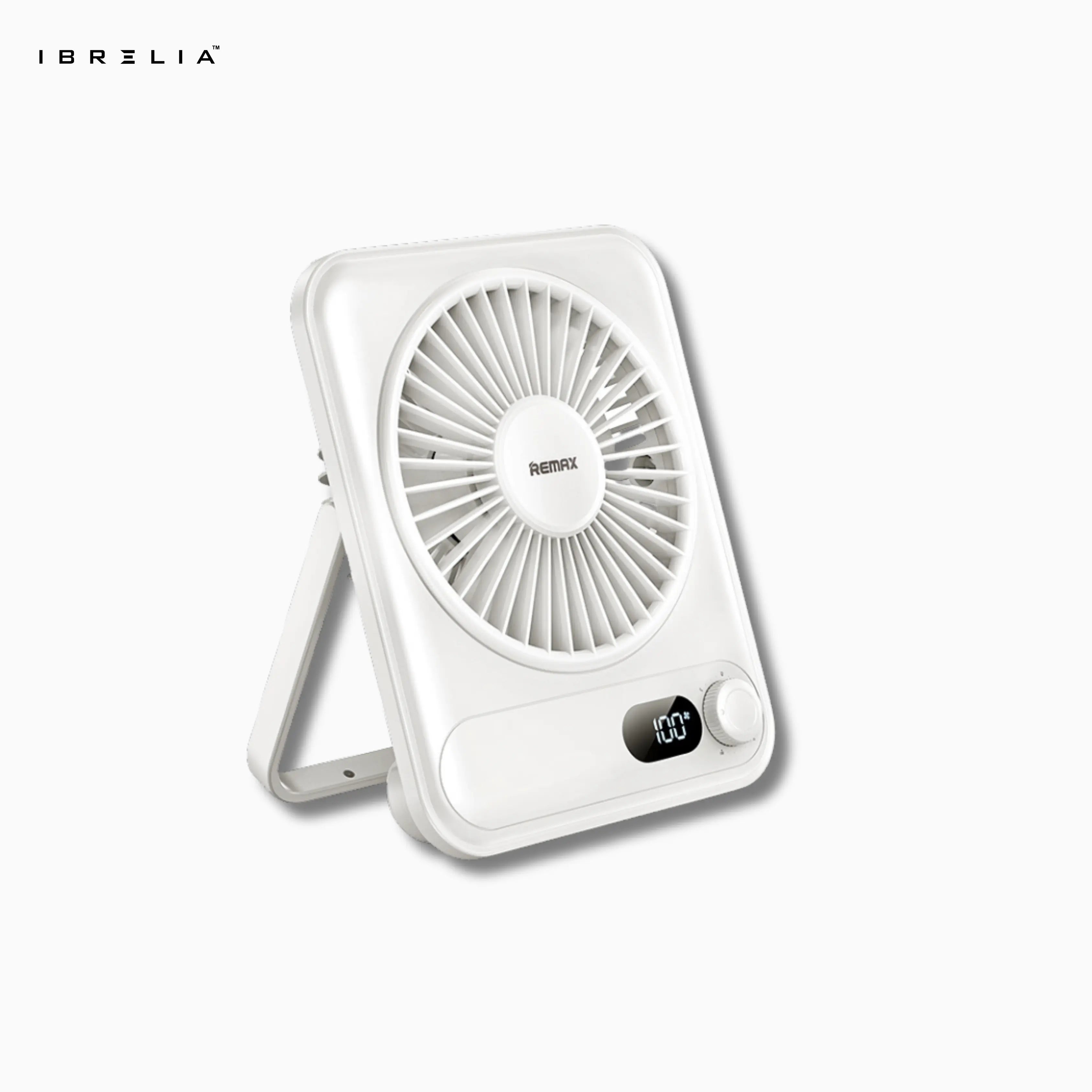 REMAX RS-ZF03 Ultra-Thin Desktop Fan | Digital Display | Variable Speed Control | Portable USB Fan | IBRELIA™ IBRELIA
