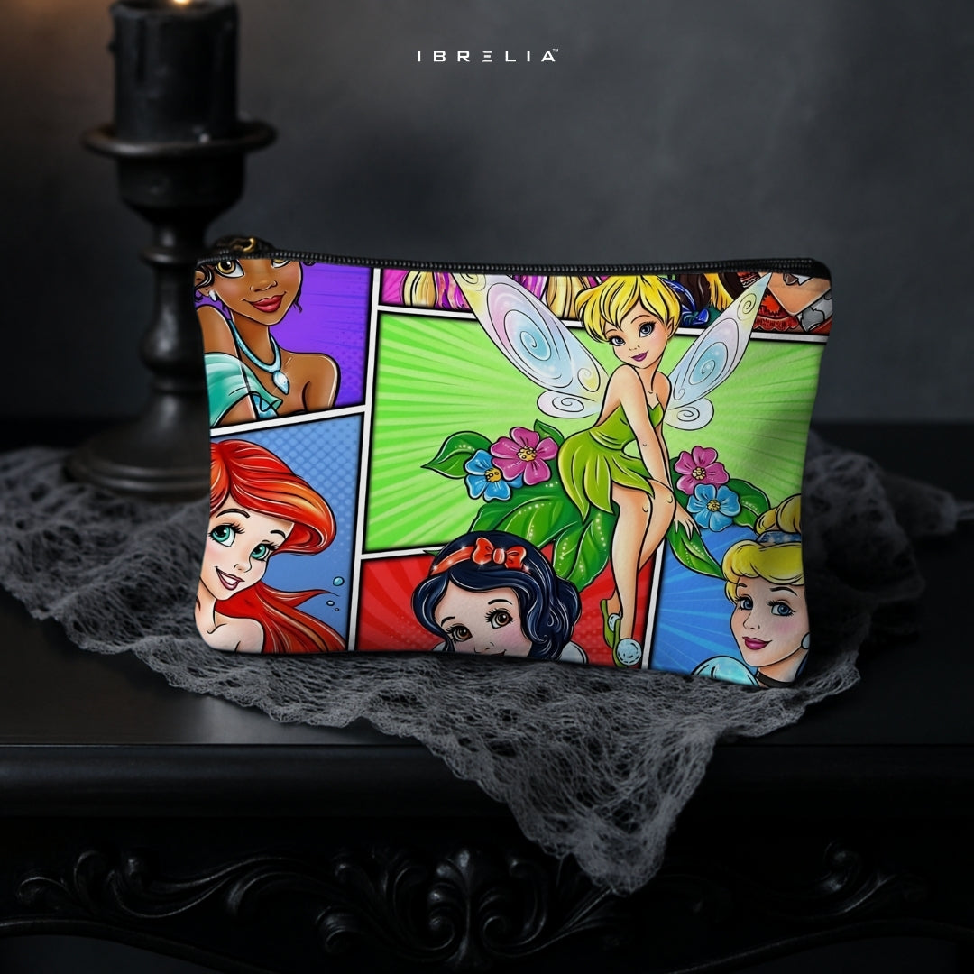Fairytale Princess Makeup & Pencil Pouch – Fantasy Cartoon Aesthetic Organizer – IBRELIA™