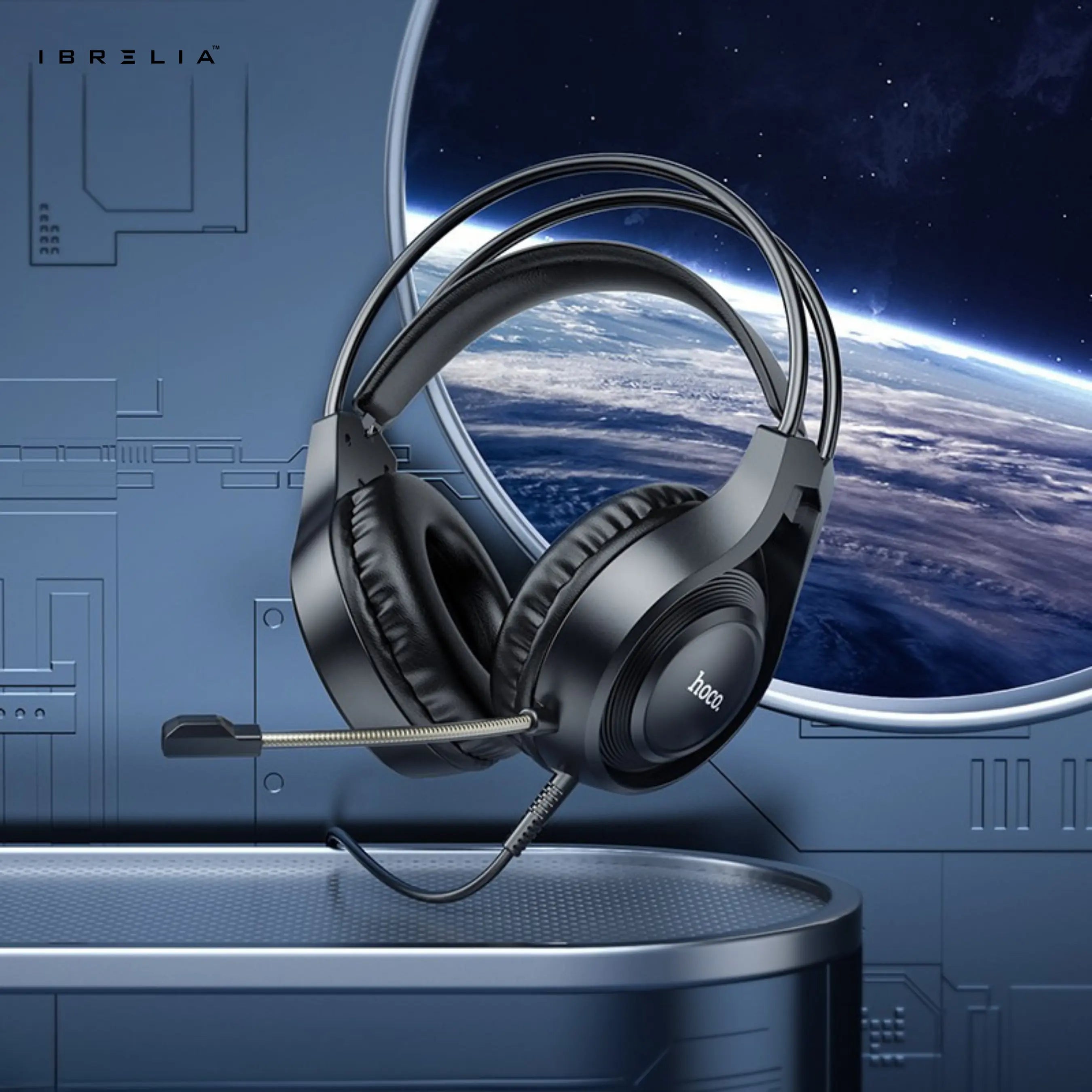 HOCO W106 Gaming Headphones – 50mm Drivers, Dual 3.5mm Plug | IBRELIA™ IBRELIA