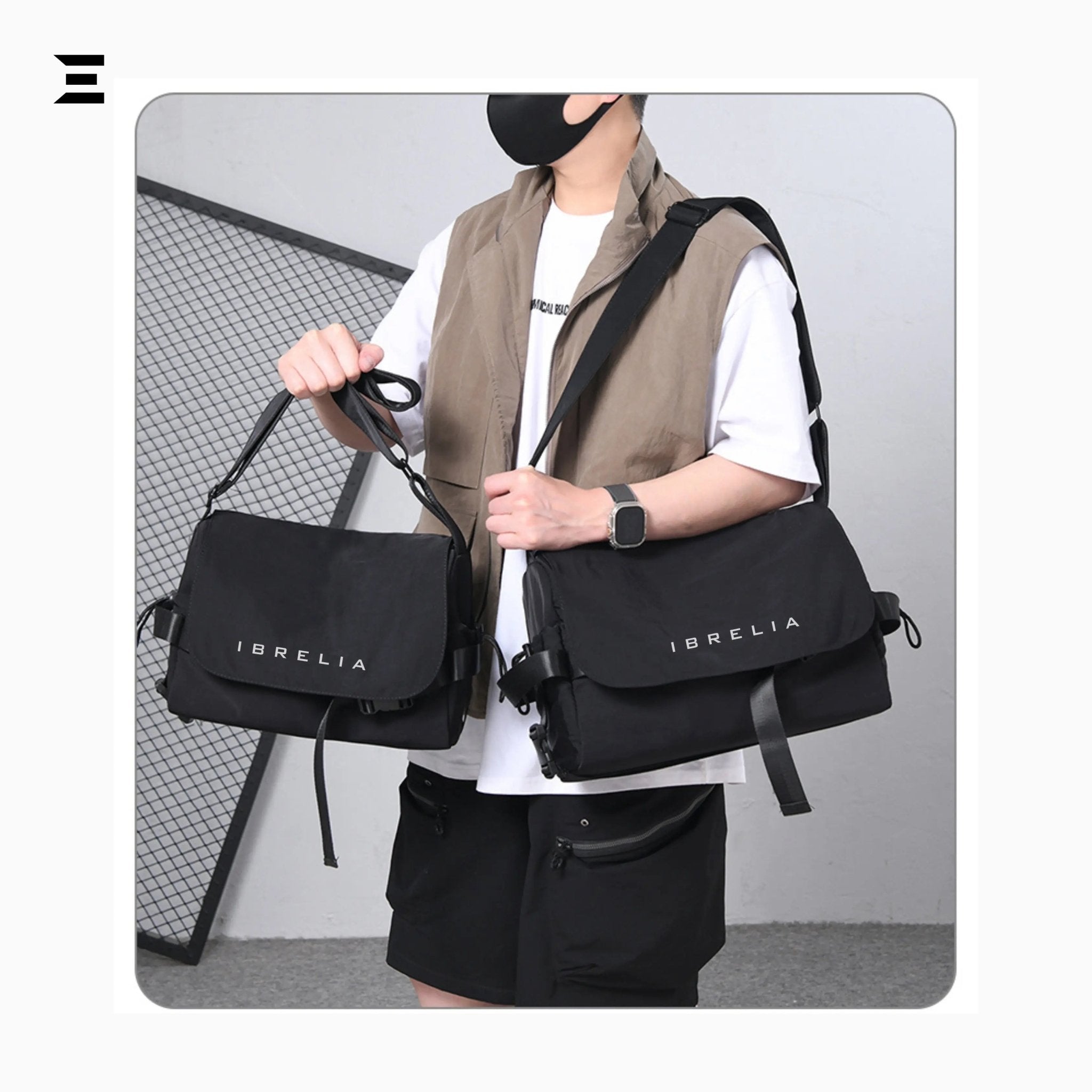 Unisex Crossbody Messenger Bag – Waterproof Oxford Sling | IBRELIA™ - IBRELIA