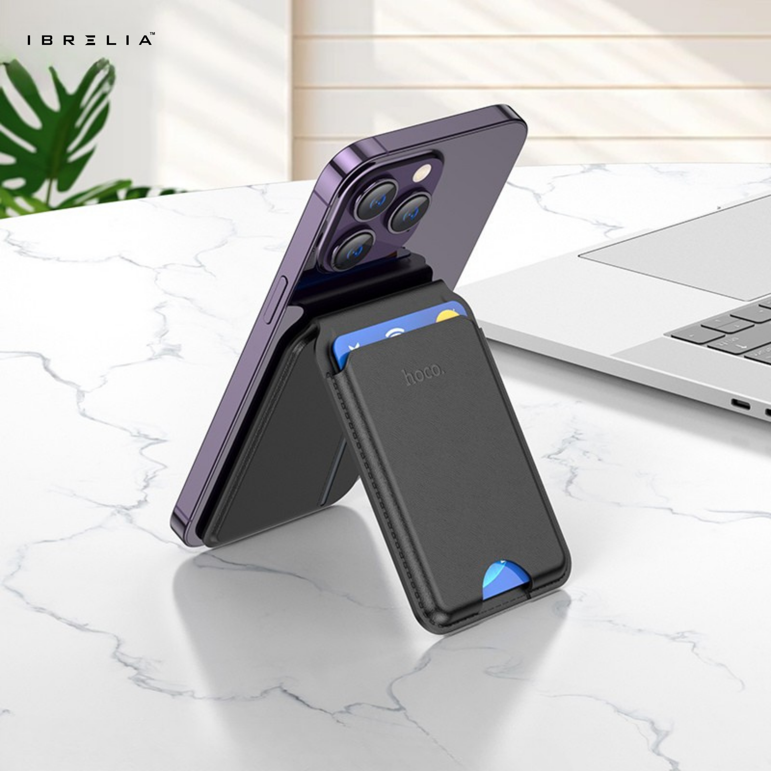 HOCO GT3 – Magnetic Multifunctional Card Holder | IBRELIA™