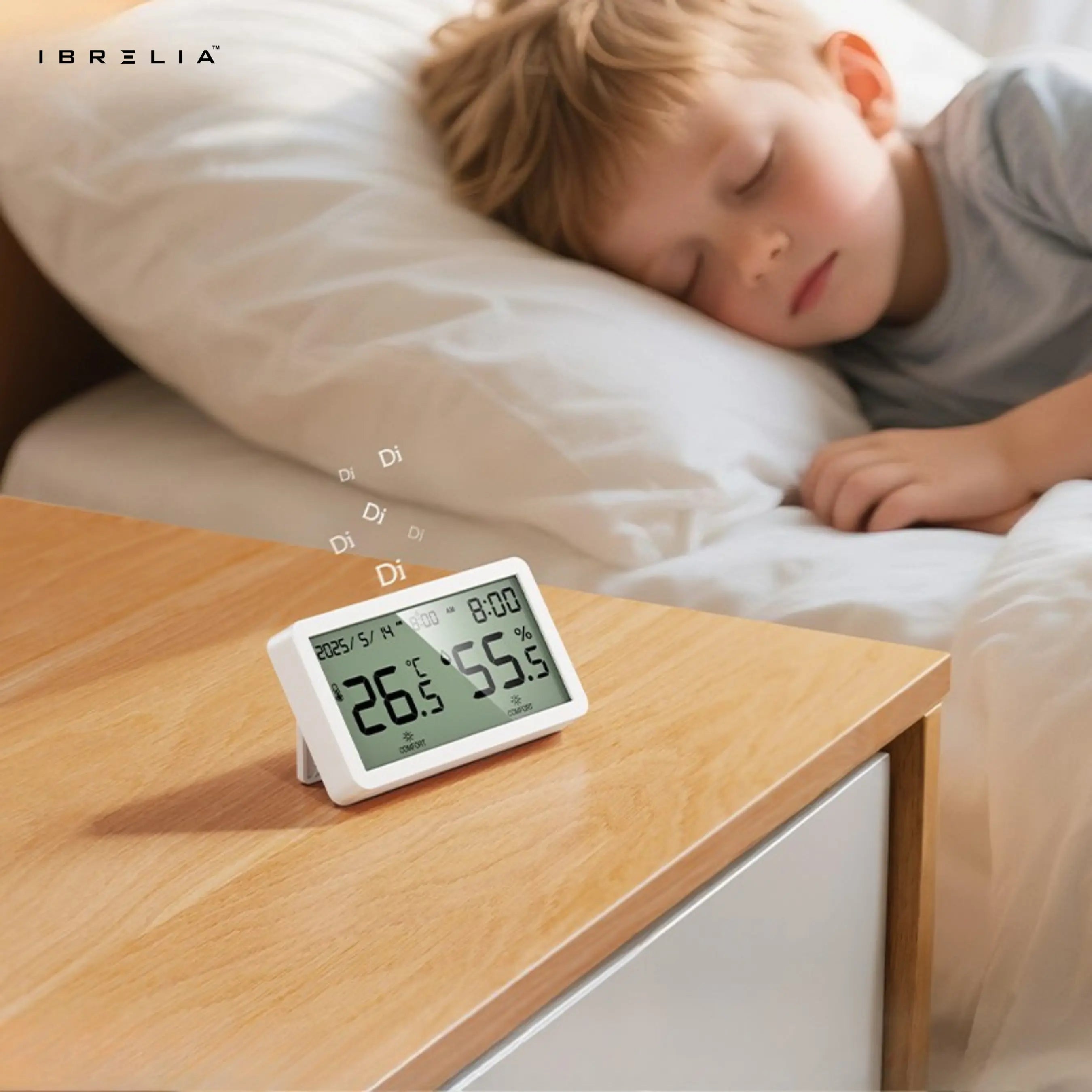 HOCO HX42 – 5-in-1 High Precision Thermo-Hygrometer Alarm Clock | IBRELIA™ IBRELIA
