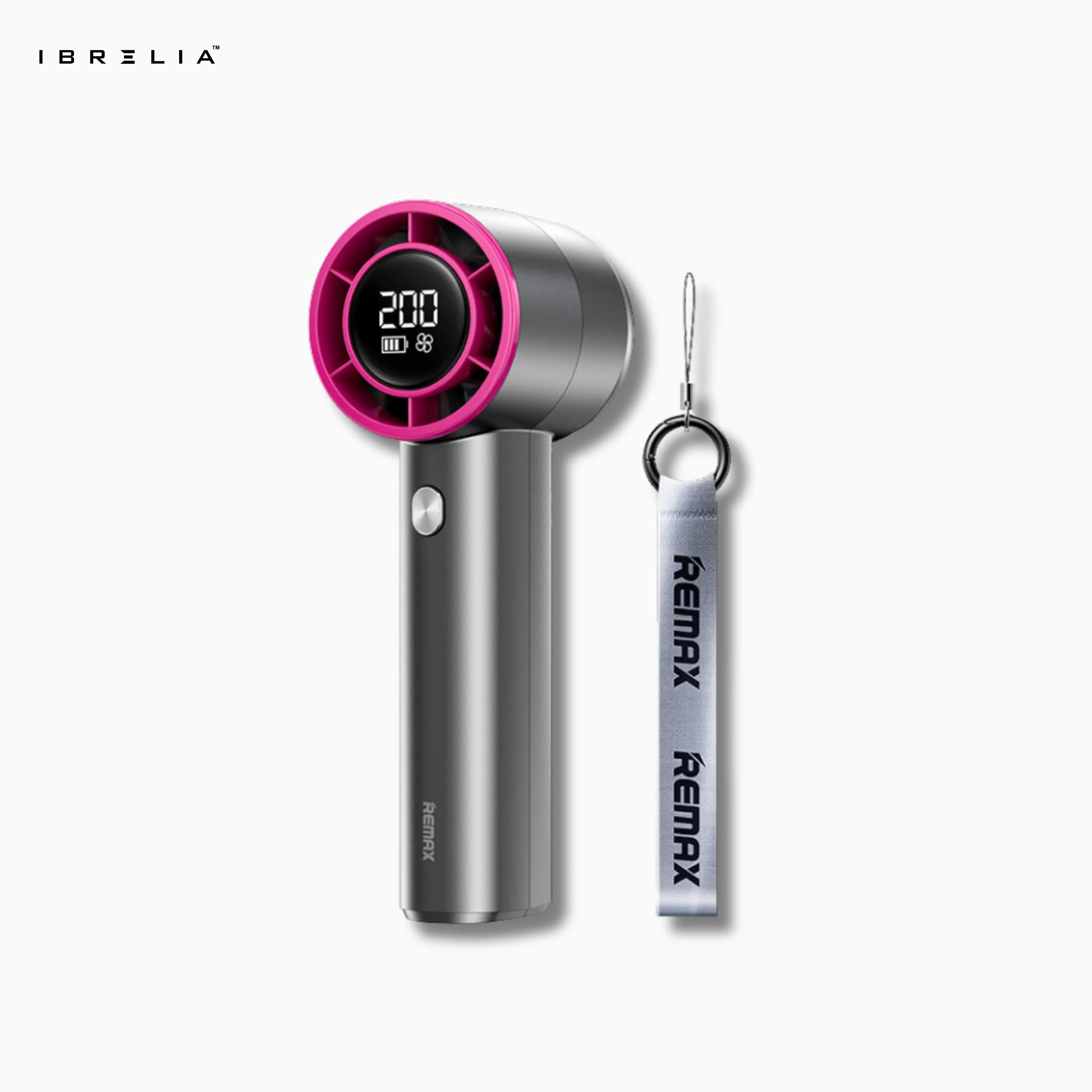 REMAX RS-SF11 Digital Display Turbocharged Handheld Fan | 200-Speed High-Speed Power | USB Rechargeable | IBRELIA™ IBRELIA