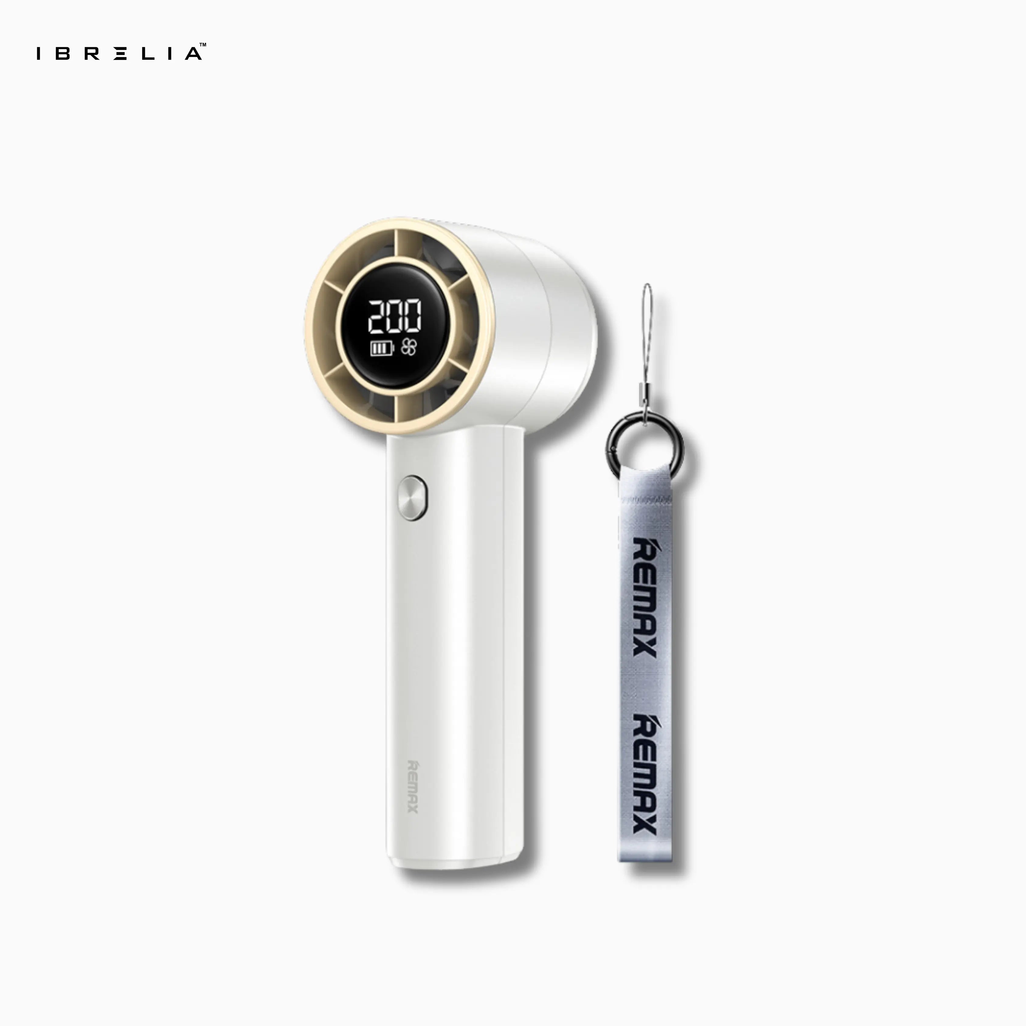 REMAX RS-SF11 Digital Display Turbocharged Handheld Fan | 200-Speed High-Speed Power | USB Rechargeable | IBRELIA™ IBRELIA
