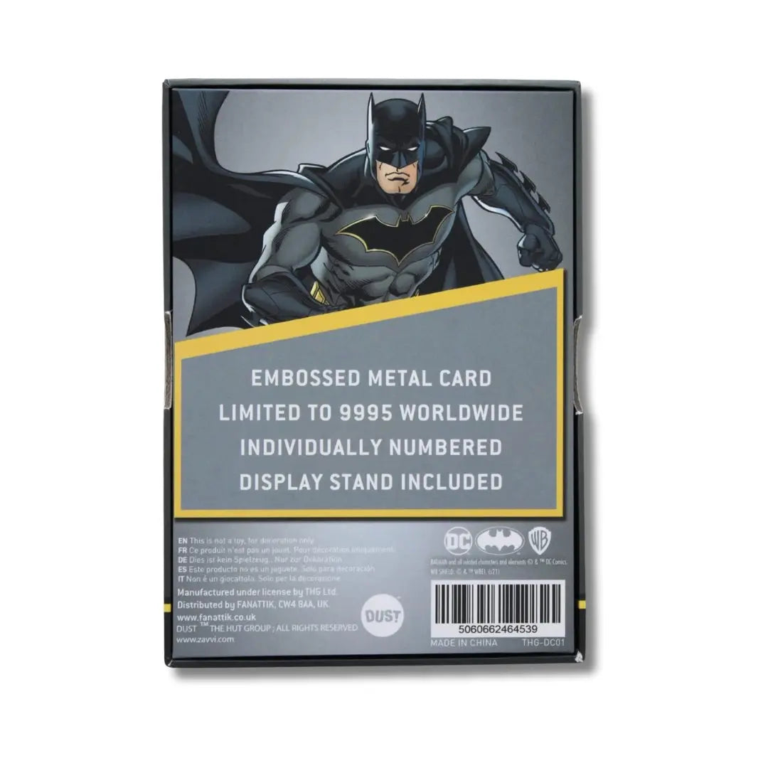 Batman Collector’s Limited Edition Metal Ingot Plaque – Fanattik DC Comics Collectible IBRELIA