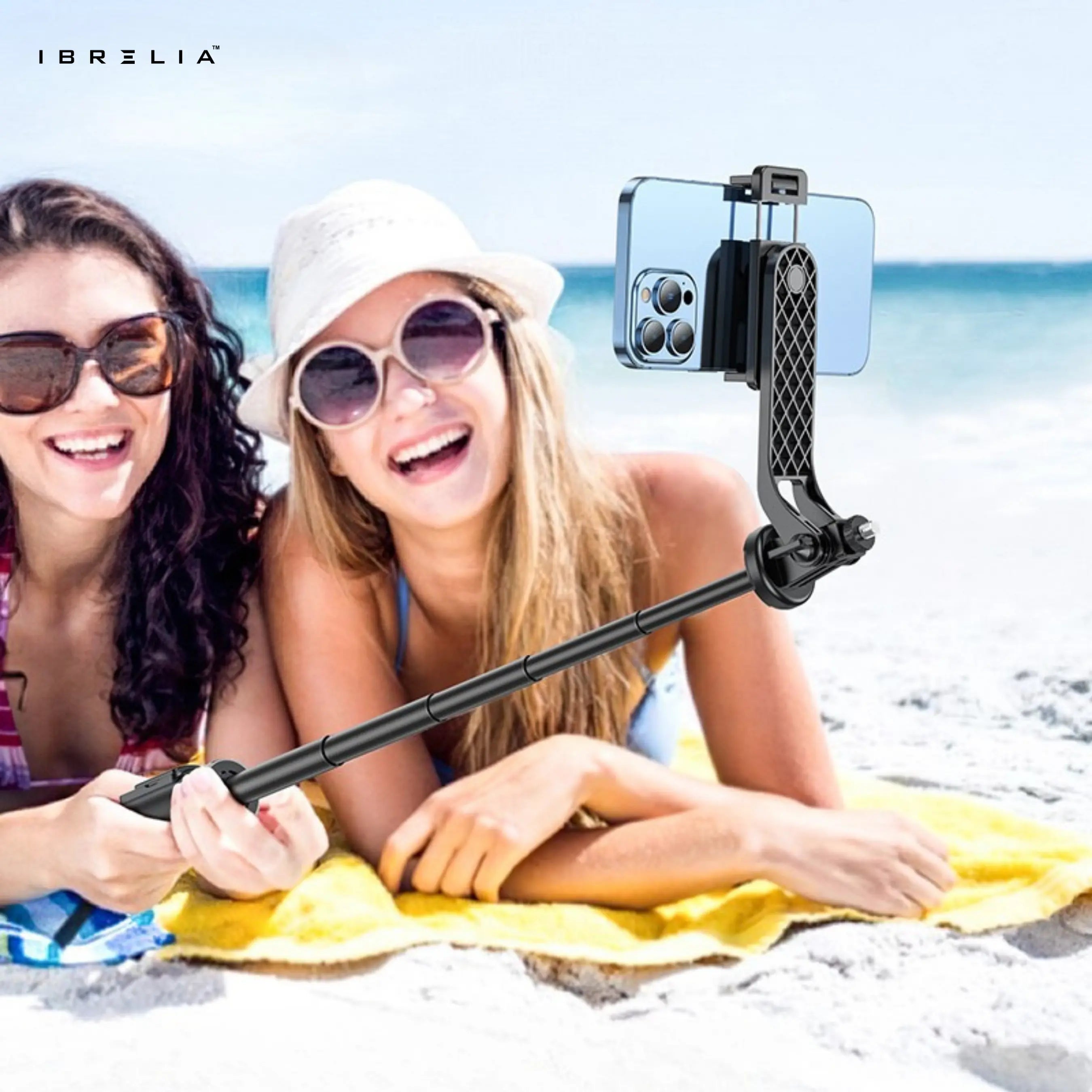 HOCO K21 – 2-in-1 Quadropod Live Streaming Tripod (1.37m Height + Bluetooth Remote) | IBRELIA™ IBRELIA