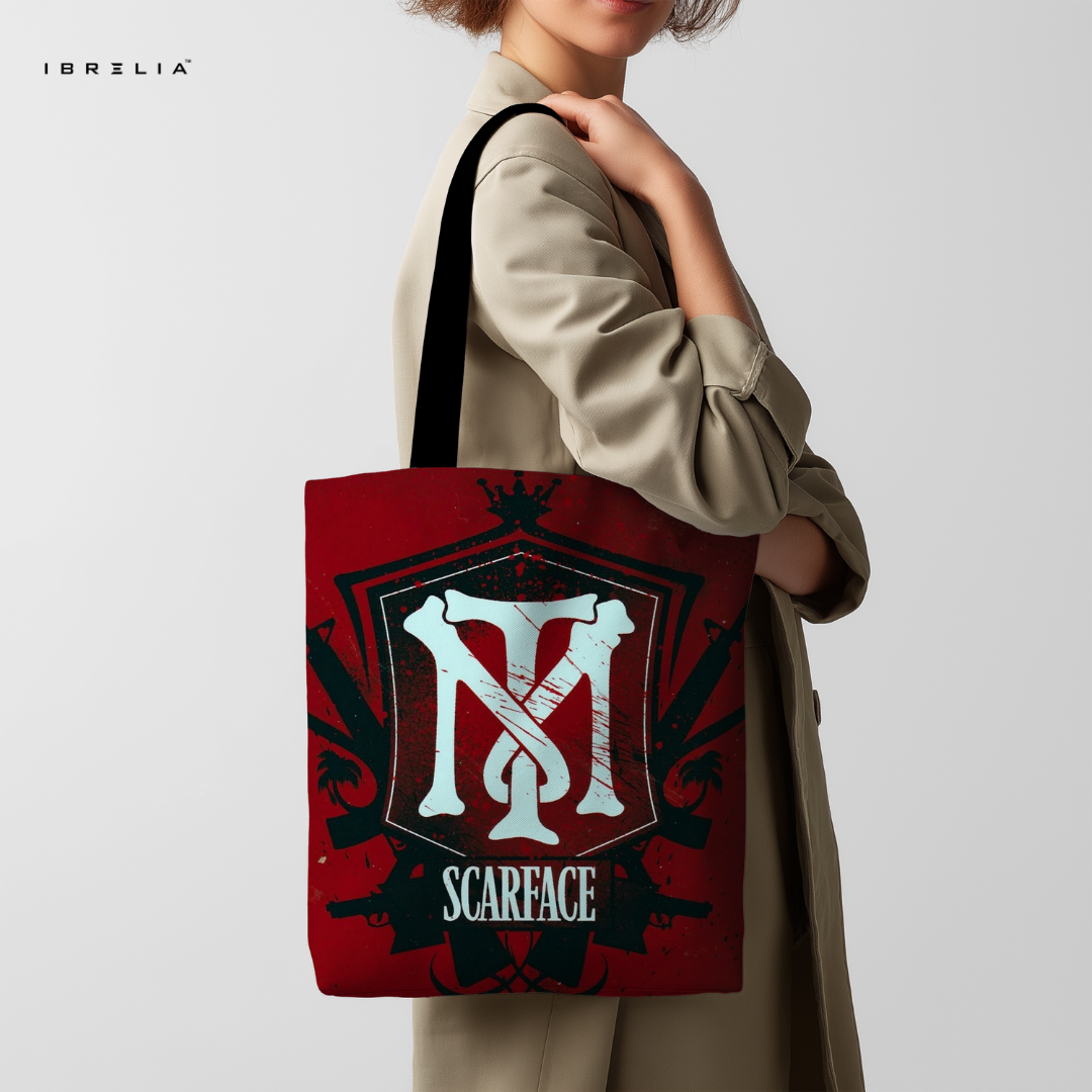 IBRELIA™ Scarface Inspired Graphic Tote Bag – Bold Street Style Tote IBRELIA