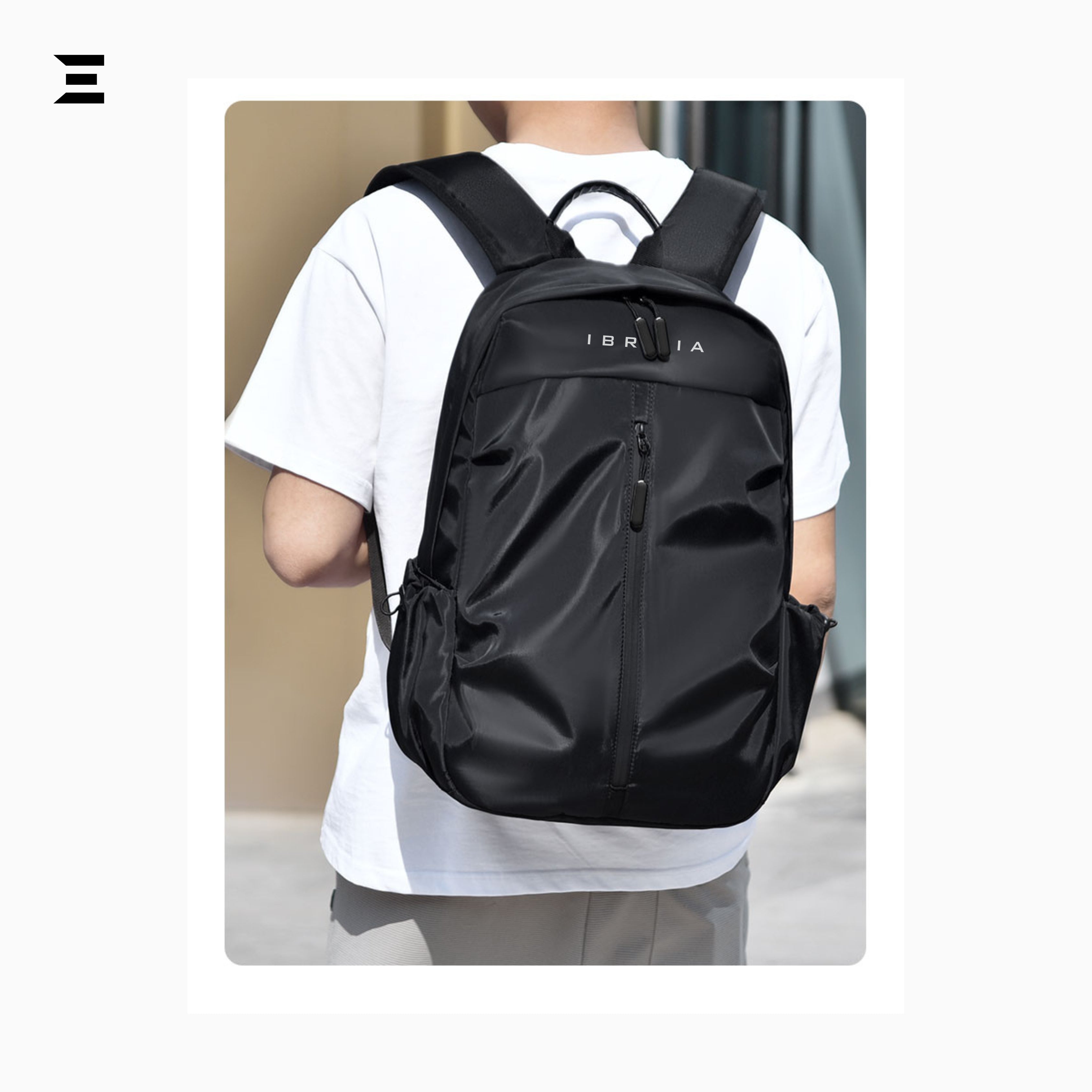IBRELIA™ Waterproof Anti-Theft Laptop Backpack – Black IBRELIA