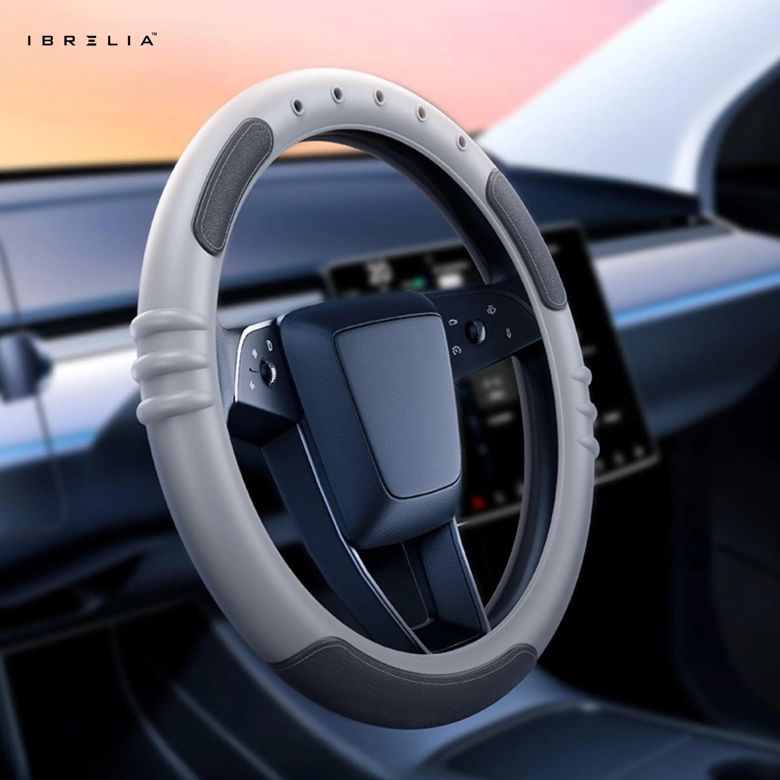 HOCO ZP13 Exquisito Silicone Steering Wheel Cover – Anti-Slip Comfort Grip for O-Shaped Wheels | IBRELIA™ IBRELIA
