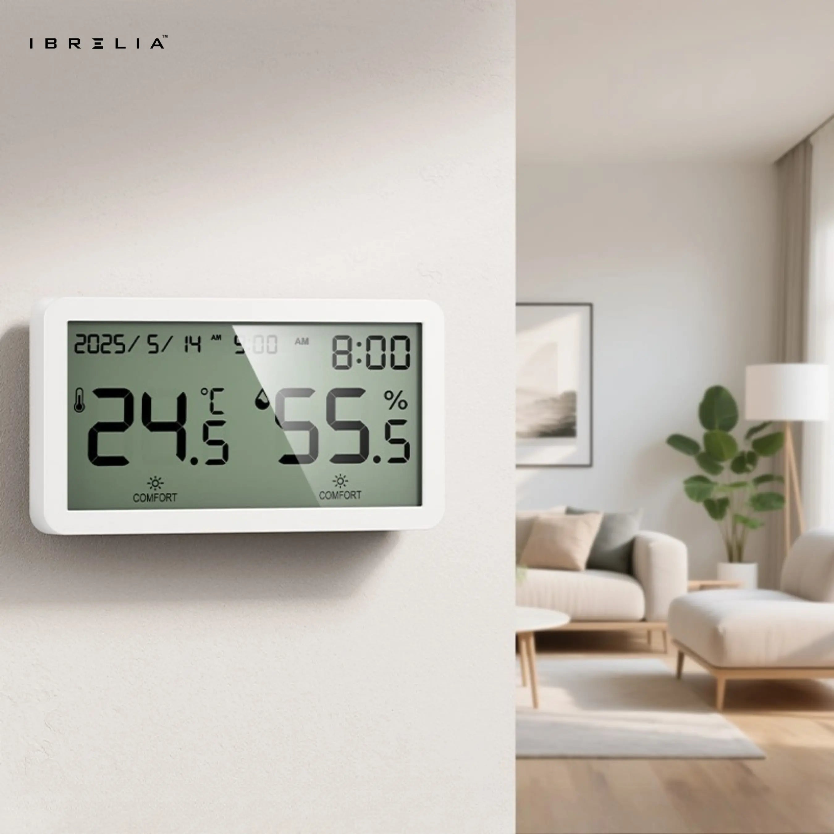 HOCO HX42 – 5-in-1 High Precision Thermo-Hygrometer Alarm Clock | IBRELIA™ IBRELIA
