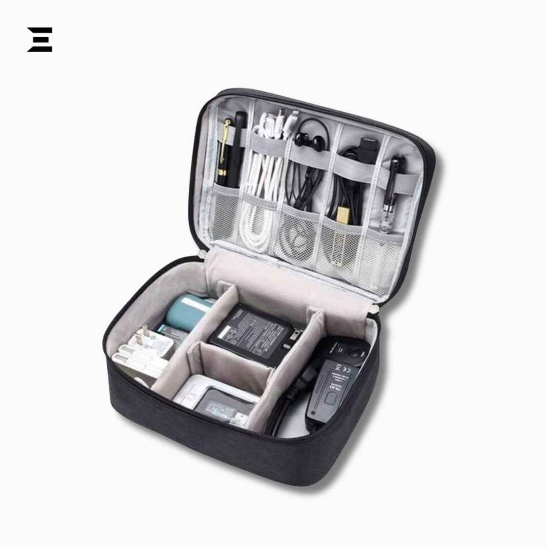 Waterproof Digital Storage Organizer Bag – Travel Cable & Gadget Pouch IBRELIA