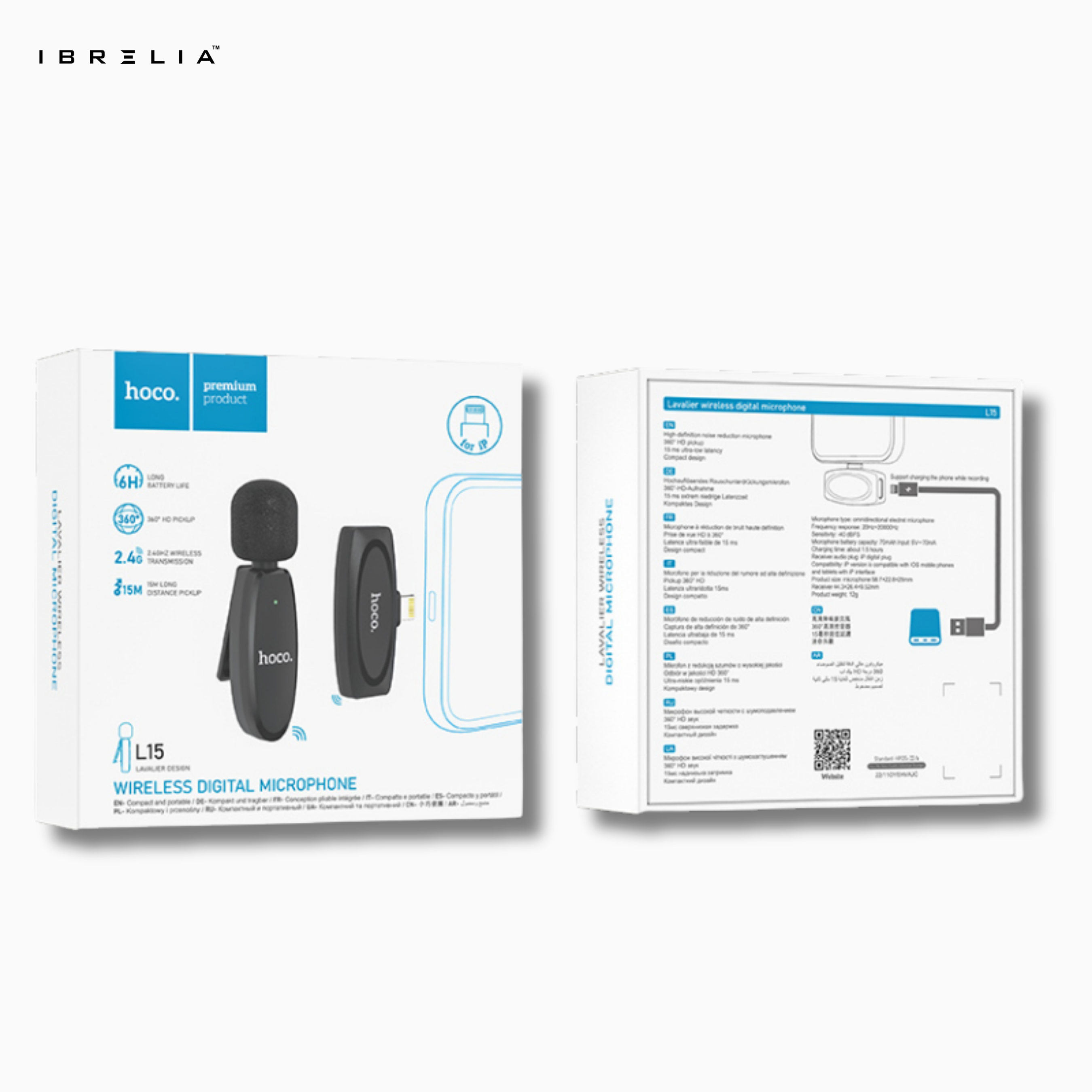 HOCO L15 Wireless Digital Microphone (Lightning Version) | IBRELIA™