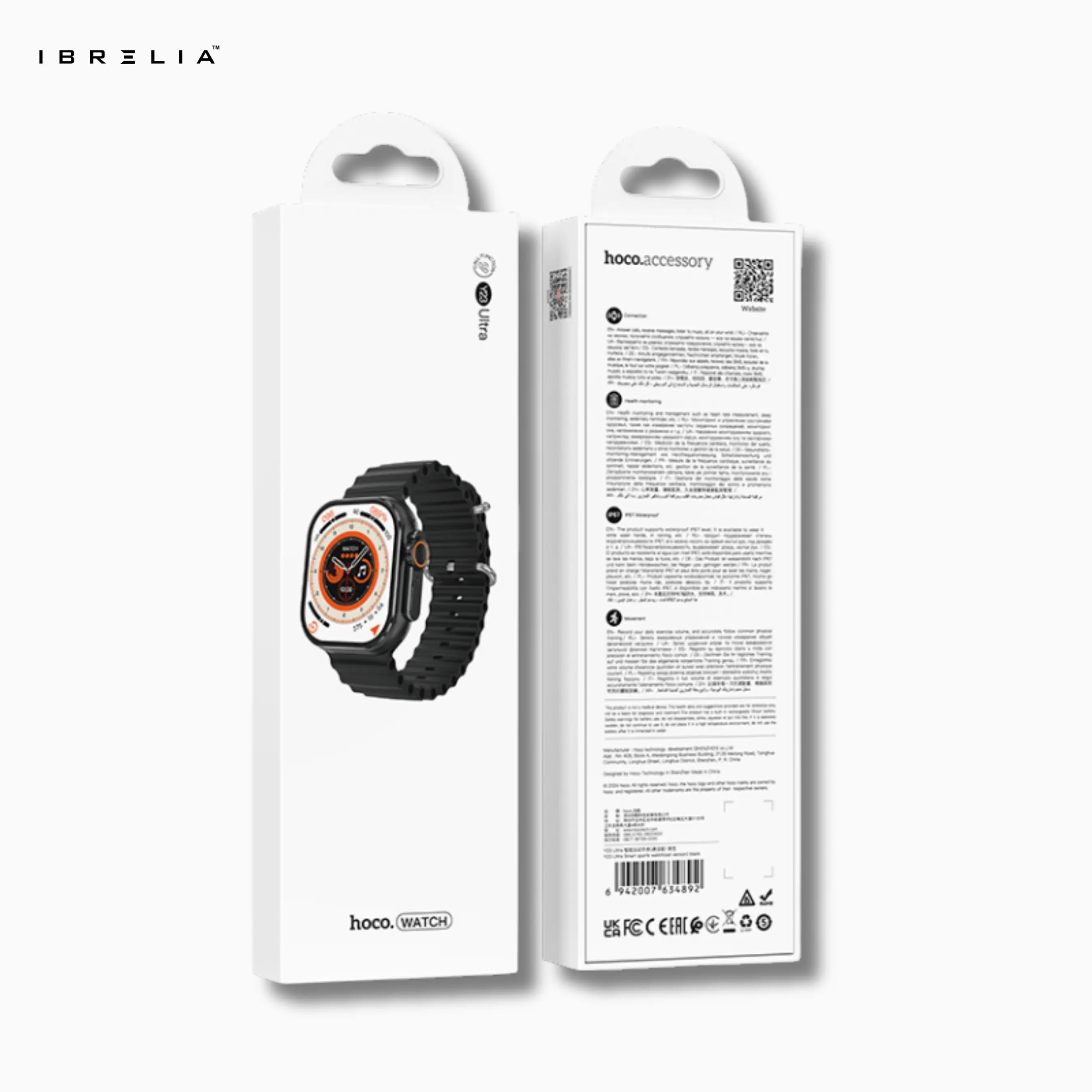 HOCO Y23 Ultra Smart Sports Watch (Calling Version) | 2.02” HD Display | IP67 Waterproof | IBRELIA™ IBRELIA