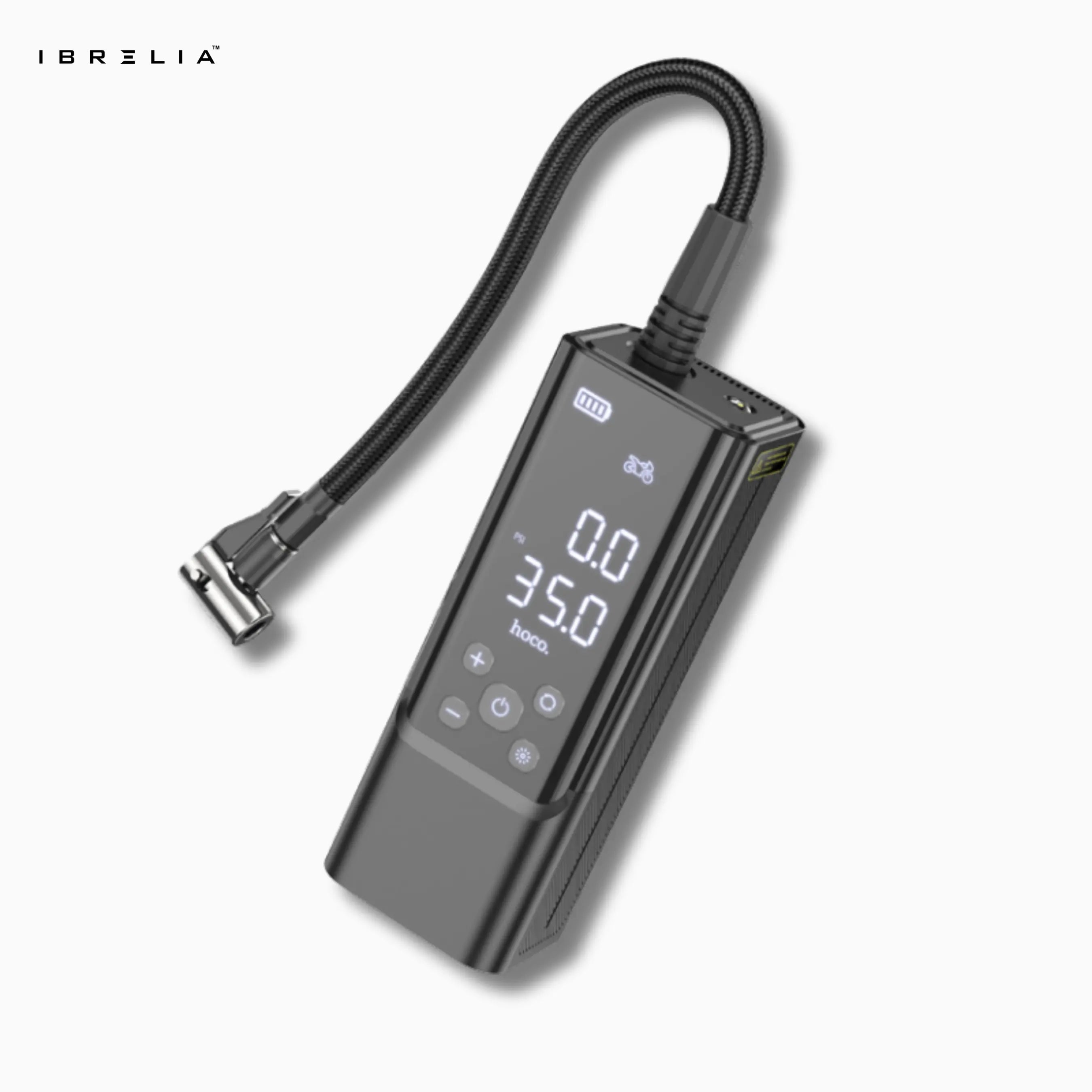 HOCO ZP7 Maddy Portable Smart Air Pump – 5000mAh 2-in-1 Power Bank & Air Compressor | IBRELIA™ IBRELIA