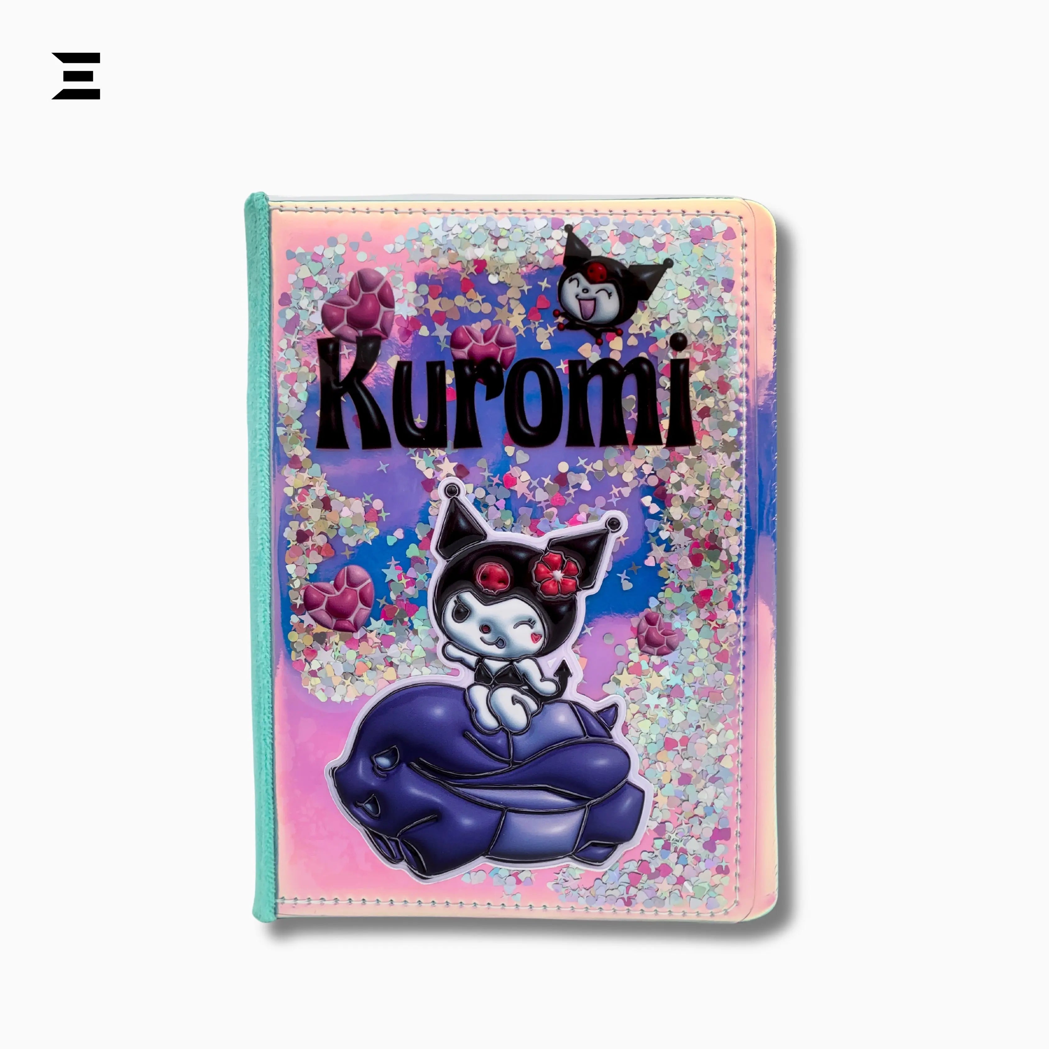 Kuromi Glitter Magic Notebook A5 - Size | Cute Cartoon Mini Diary Journal | IBRELIA™ IBRELIA