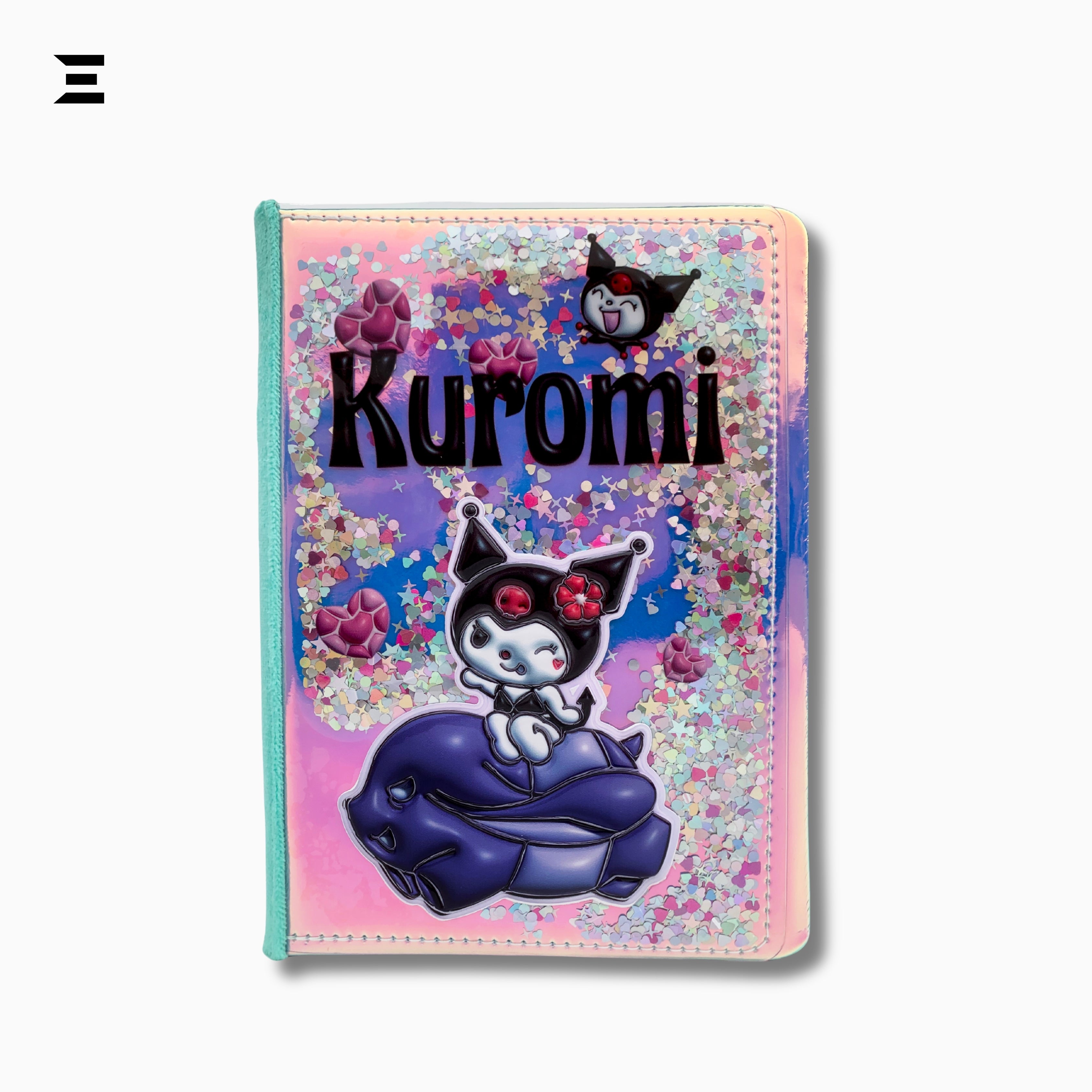 Kuromi Glitter Magic Notebook A5 - Size | Cute Cartoon Mini Diary Journal | IBRELIA™ IBRELIA