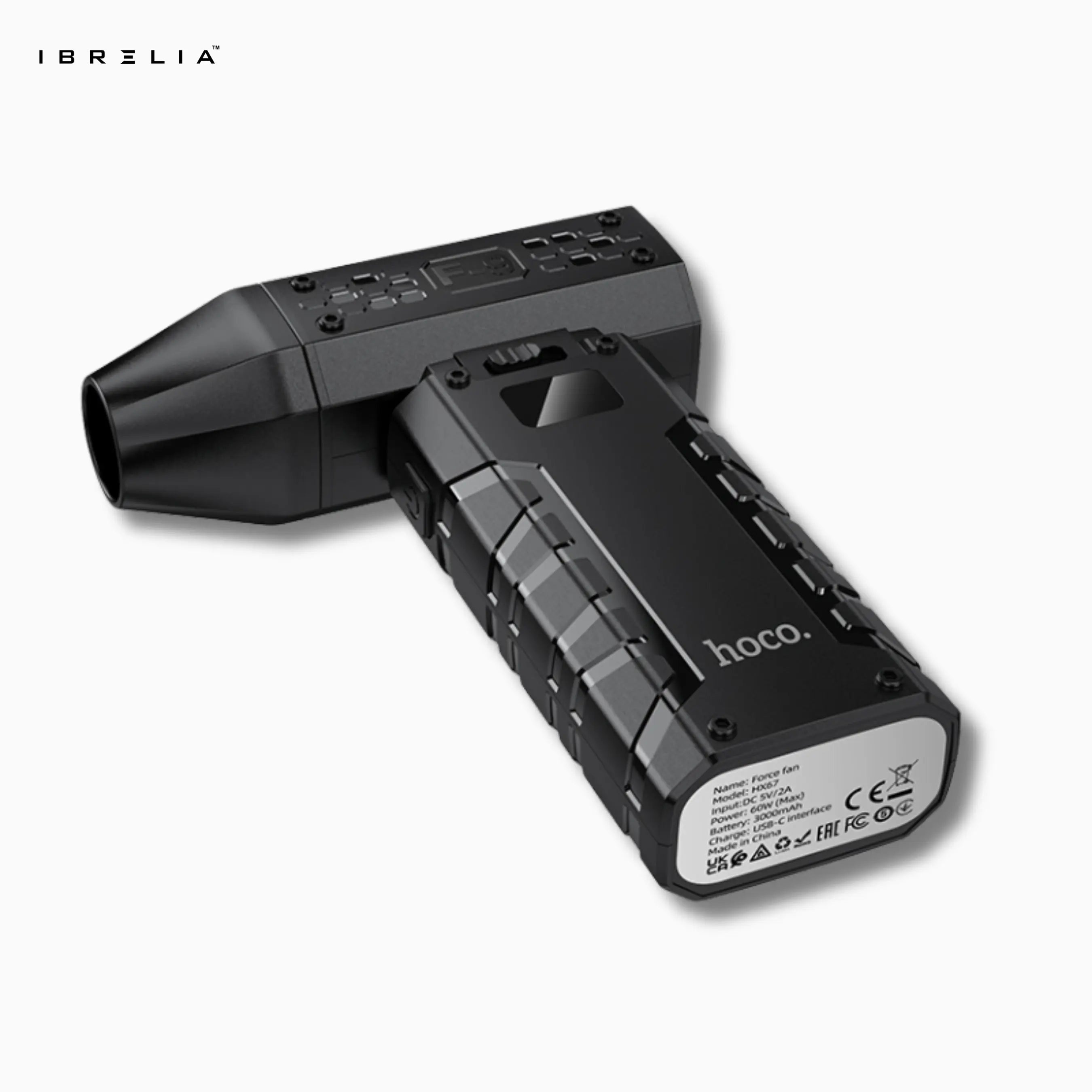 HOCO HX67 – 80,000 RPM Ultra-High Speed Portable Turbo Fan | IBRELIA™ IBRELIA