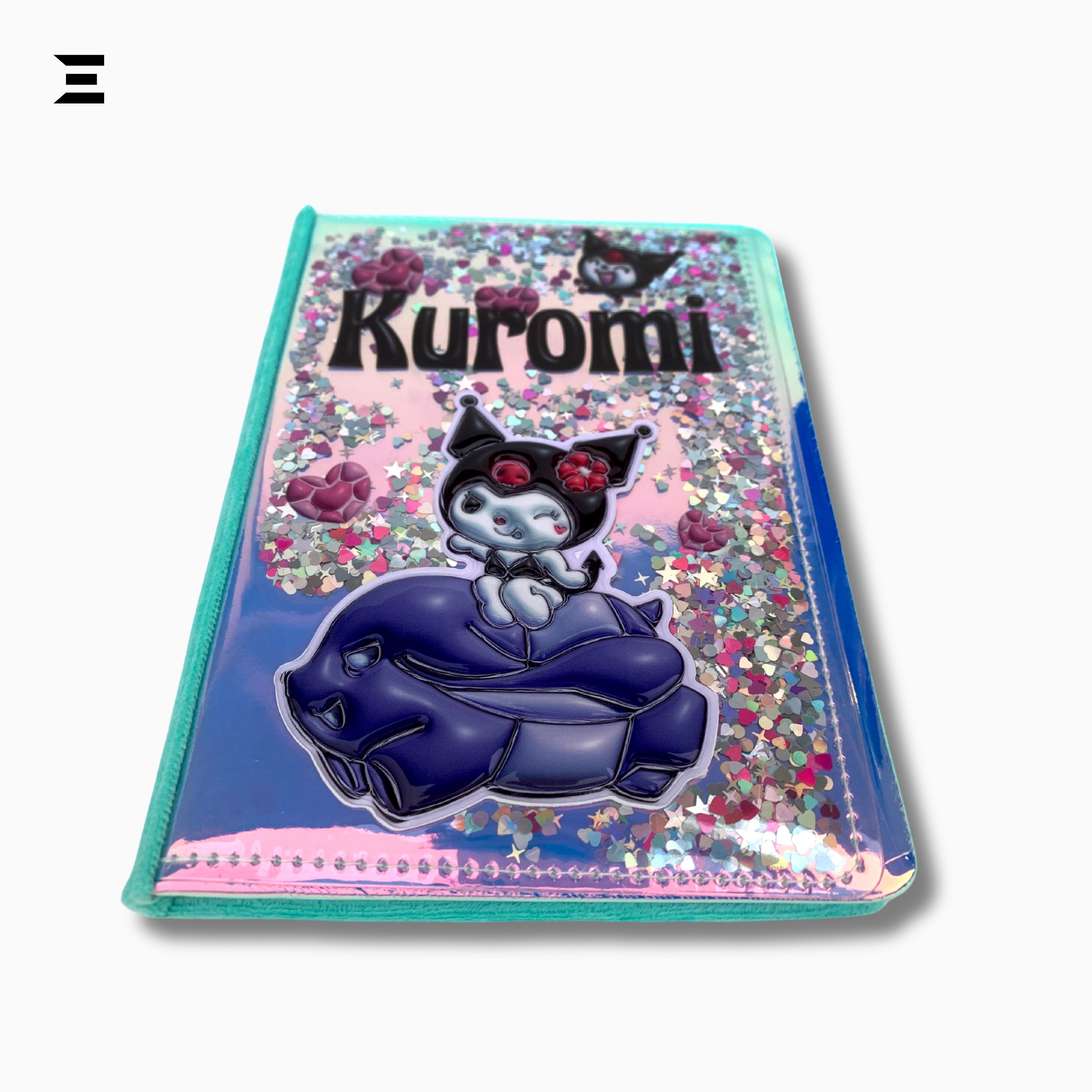 Kuromi Glitter Magic Notebook A5 - Size | Cute Cartoon Mini Diary Journal | IBRELIA™ IBRELIA