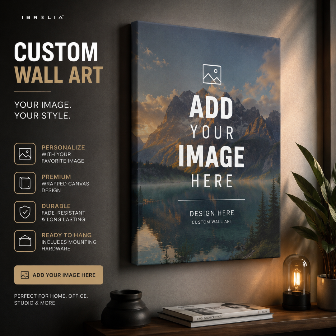 Custom Wall Art – Add Your Own Design | Personalized 4K Ultra Wrap Frame Wall Art in Pakistan | IBRELIA™