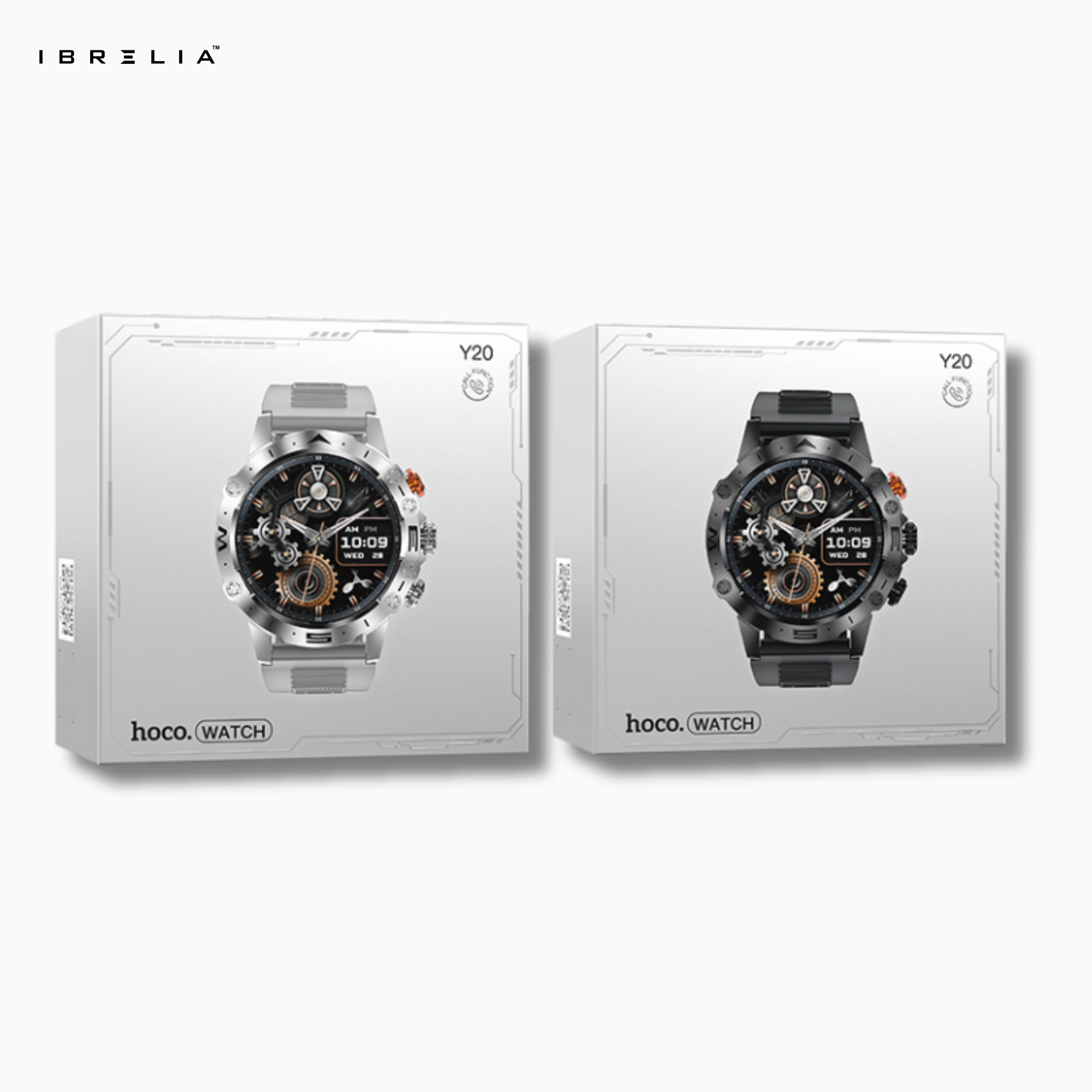 HOCO Y20 Smart Sports Watch (Calling Version) | 1.53” HD Round Display | 5–10 Day Battery | IBRELIA™