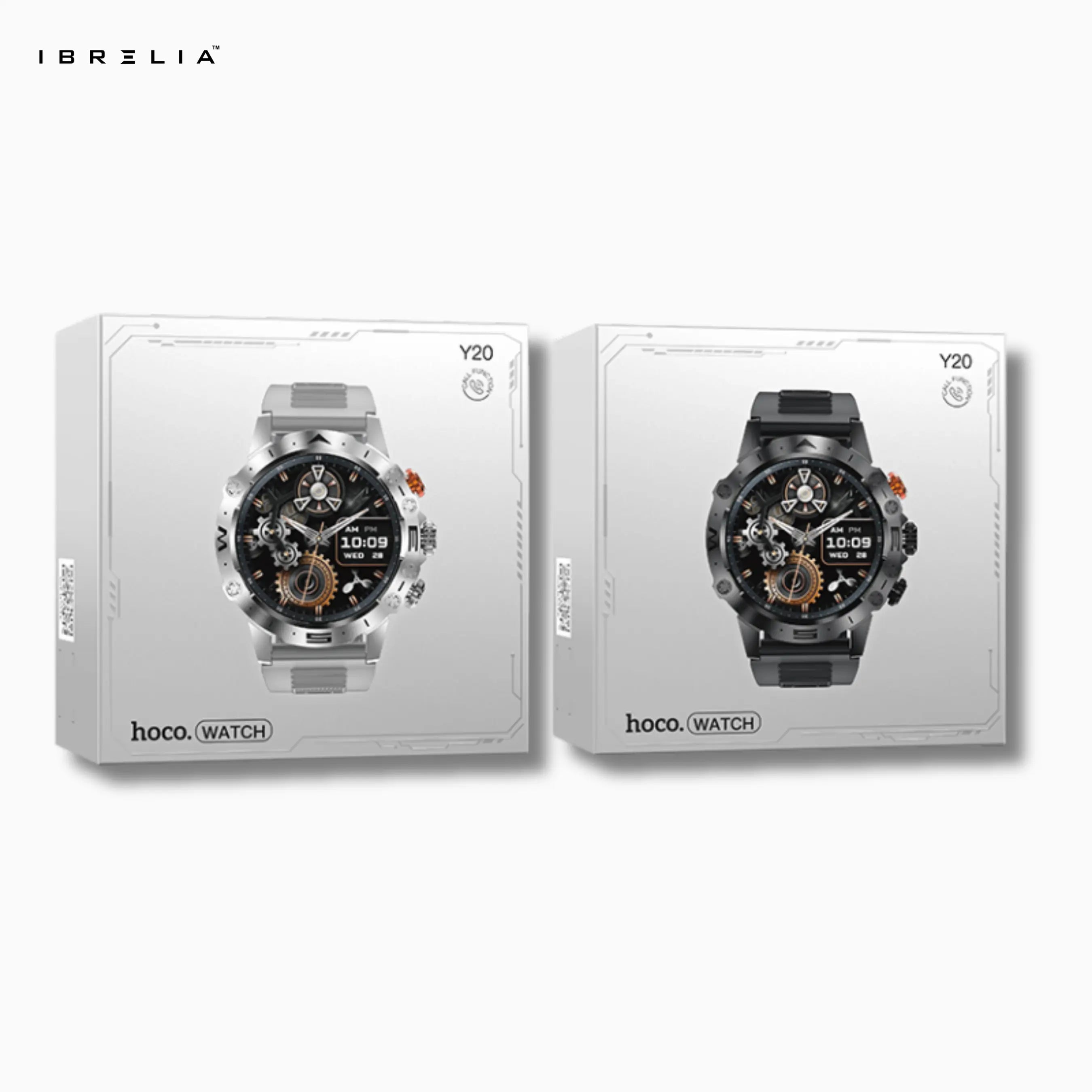HOCO Y20 Smart Sports Watch (Calling Version) | 1.53” HD Round Display | 5–10 Day Battery | IBRELIA™ IBRELIA