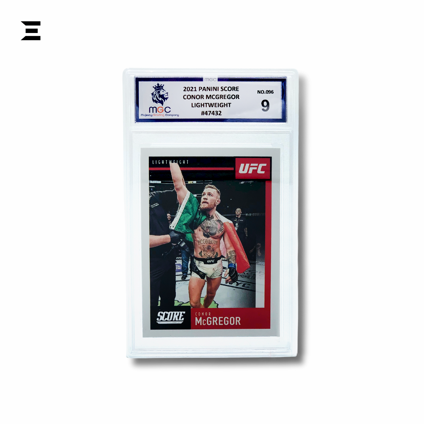 2021 Panini UFC Score #96 Conor McGregor MGC Graded 9 Lightweight Trading Card IBRELIA