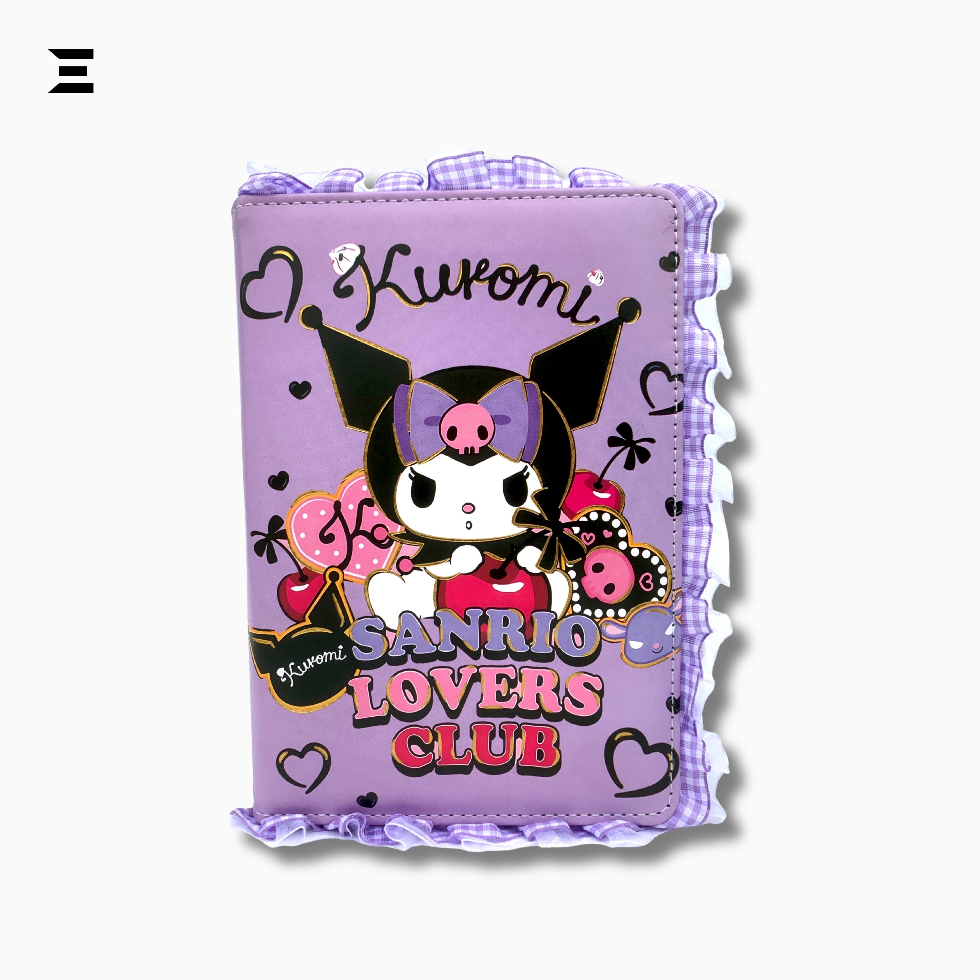 Kuromi Sanrio Lovers Club Diary Notebook A5 - Size | Cute Kawaii Journal with Strap | IBRELIA™ IBRELIA