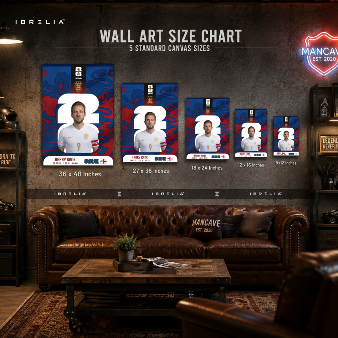 Harry Kane FIFA World Cup 2026 Wall Art – England Football Captain | IBRELIA™