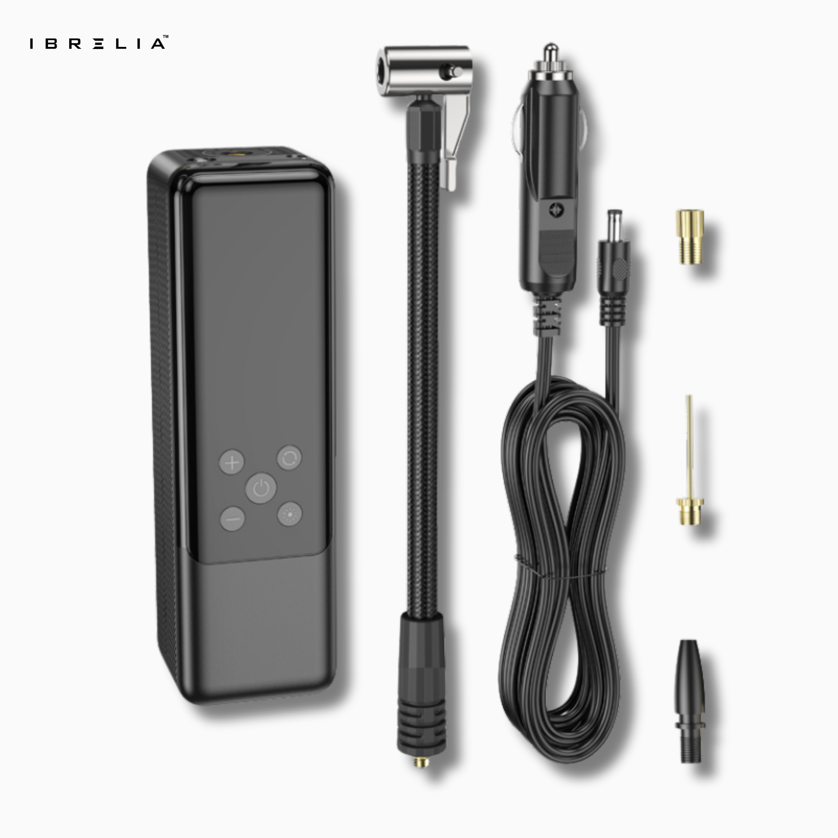 HOCO ZP5 May Smart Air Pump – 20-Cylinder High Power Portable Inflator with 3m Cable | IBRELIA™