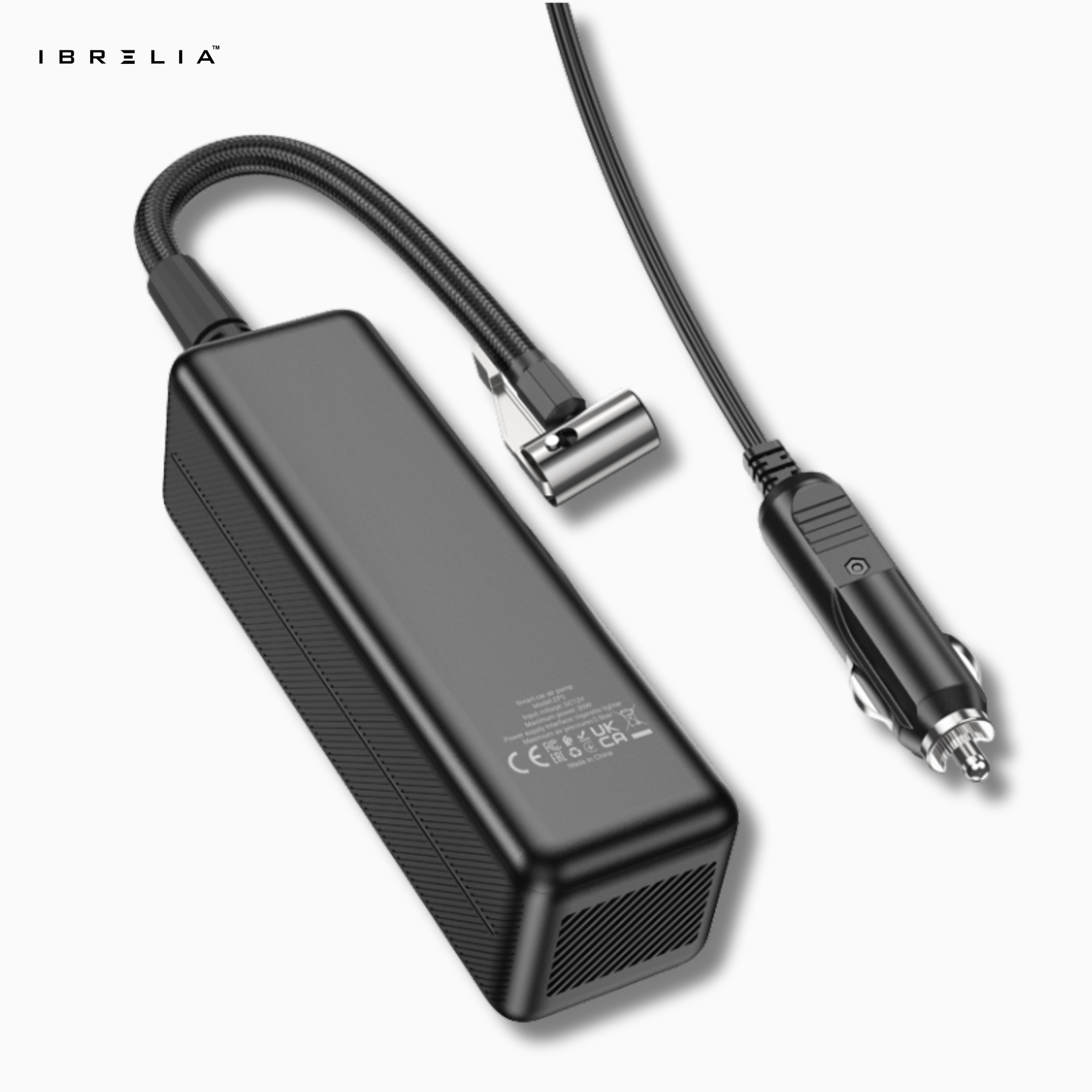 HOCO ZP5 May Smart Air Pump – 20-Cylinder High Power Portable Inflator with 3m Cable | IBRELIA™