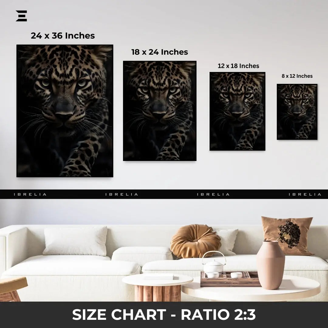 Premium Resin Coated Wall Art – Leopard Portrait Collectible | IBRELIA Pakistan IBRELIA