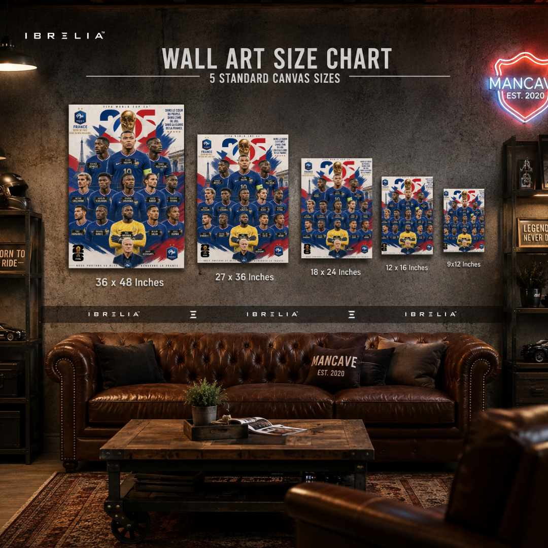 France FIFA World Cup 2026 Team Wall Art – Kylian Mbappé Football Poster | IBRELIA™