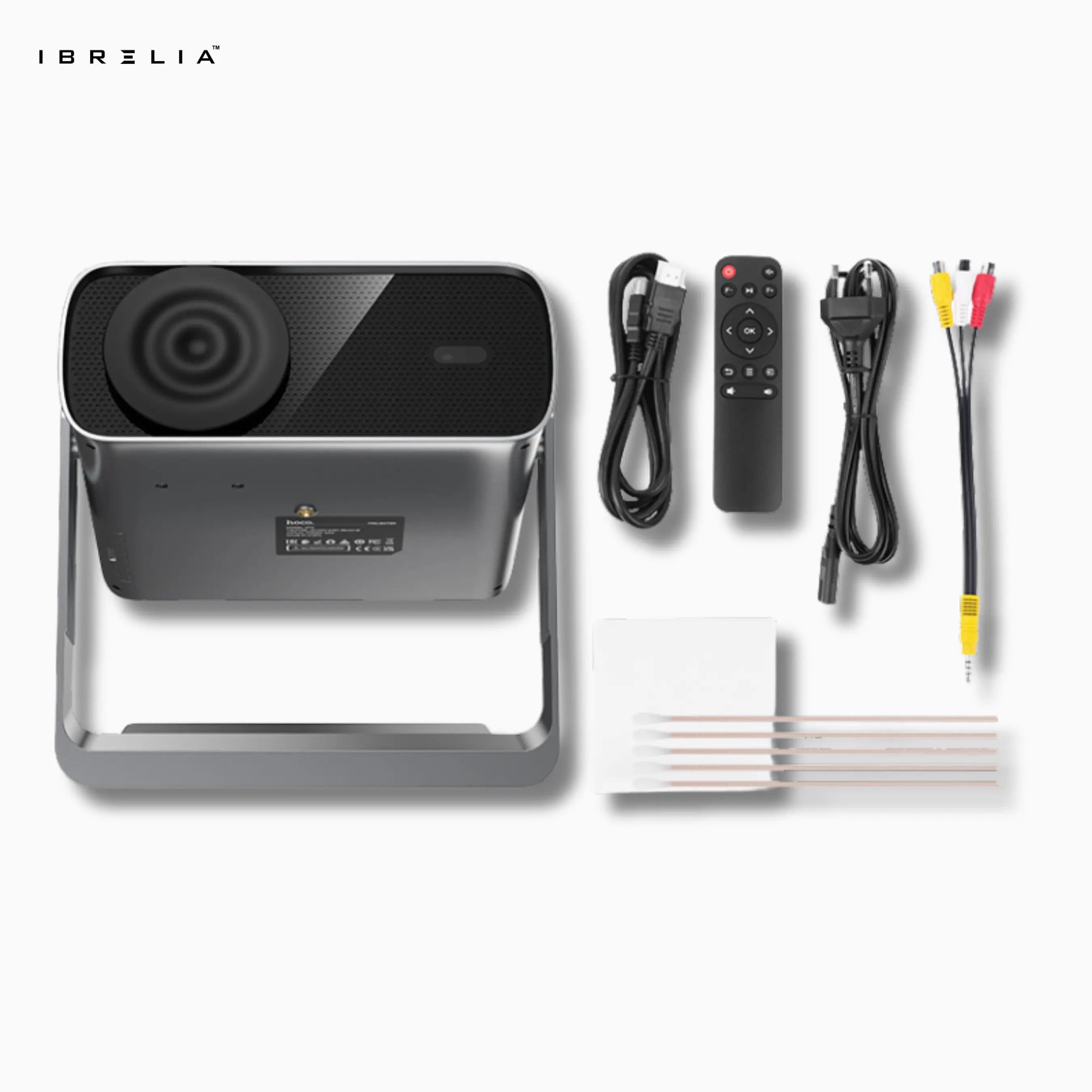 HOCO DT5 Smart Electric Focus Projector (1080P Android Version) | 270 ANSI | 280” Large Screen | WiFi 2.4/5G | IBRELIA™ IBRELIA