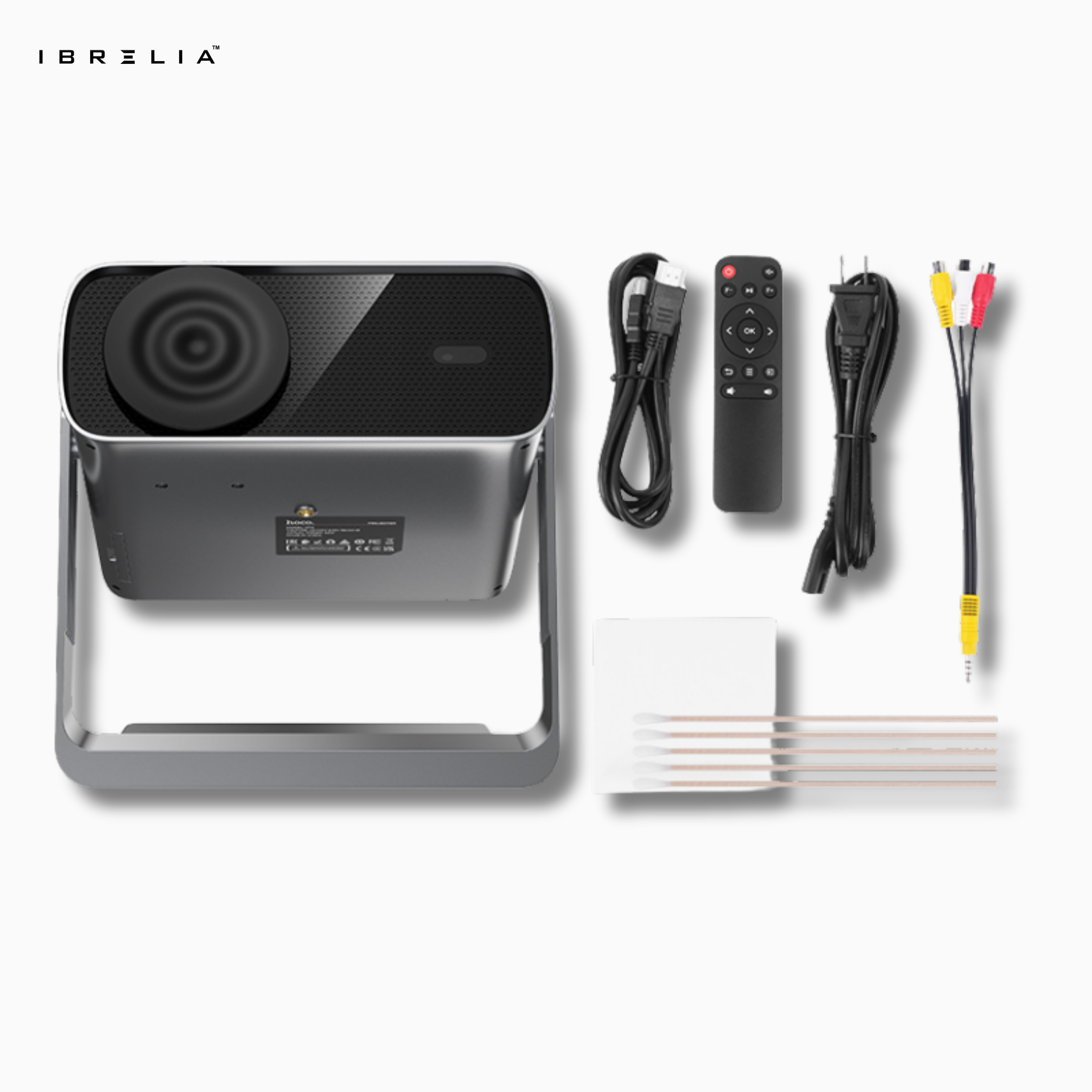 HOCO DT5 Smart Electric Focus Projector (1080P Android Version) | 270 ANSI | 280” Large Screen | WiFi 2.4/5G | IBRELIA™