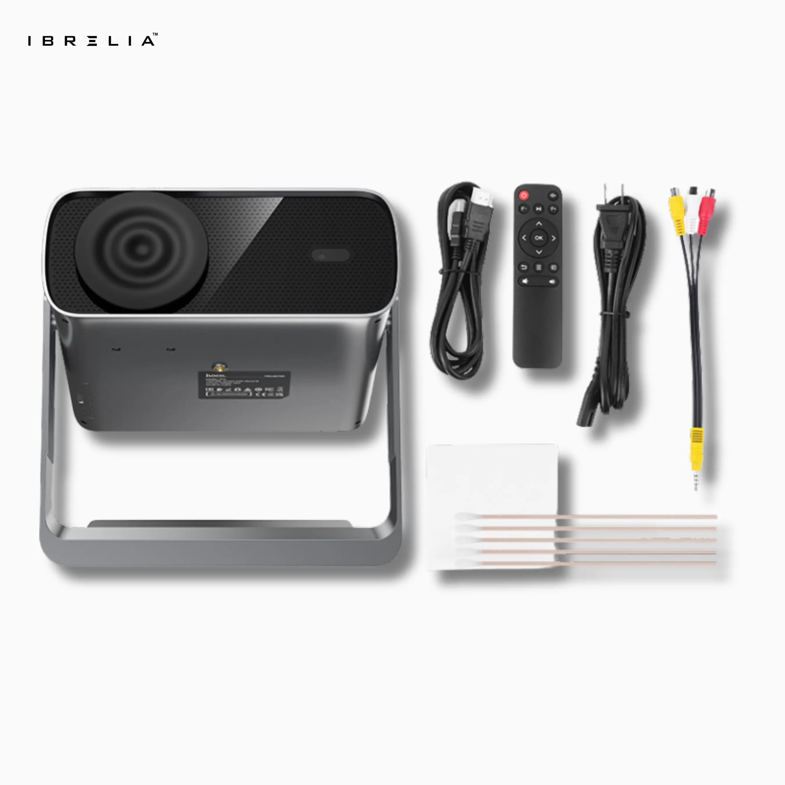 HOCO DT5 Smart Electric Focus Projector (1080P Android Version) | 270 ANSI | 280” Large Screen | WiFi 2.4/5G | IBRELIA™ IBRELIA
