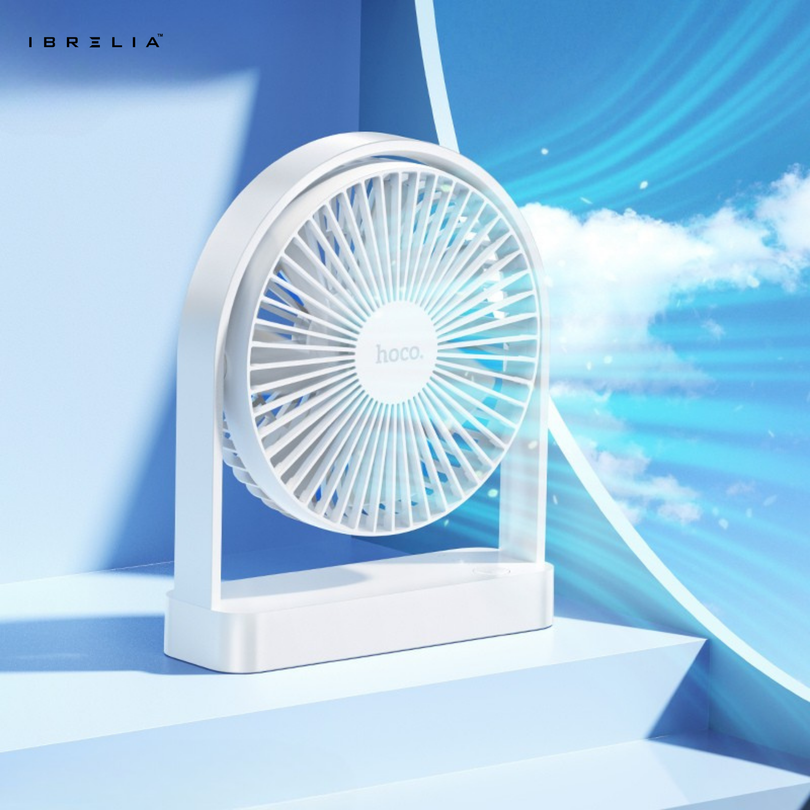 HOCO HX65 – Ultra-Thin & Quiet Powerful Desktop Fan | IBRELIA™