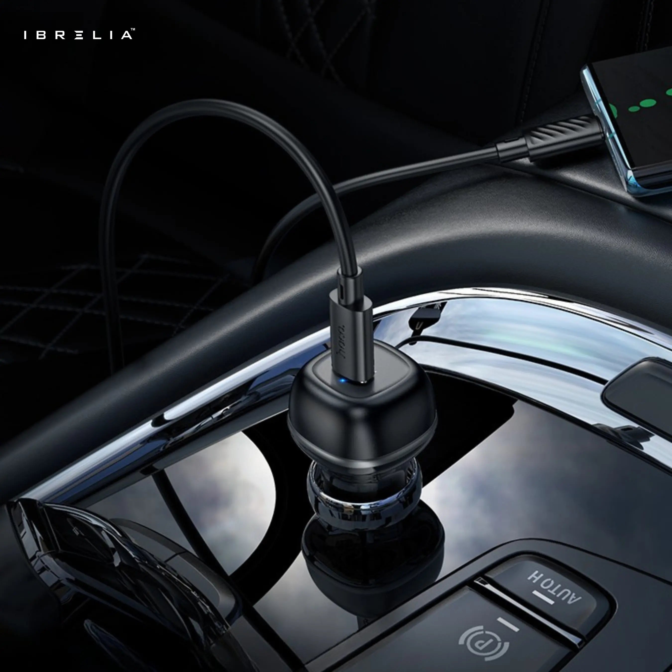 HOCO Z58 Rank Single Port PD30W Car Charger – Ultra-Fast USB-C 30W Output | IBRELIA™ IBRELIA