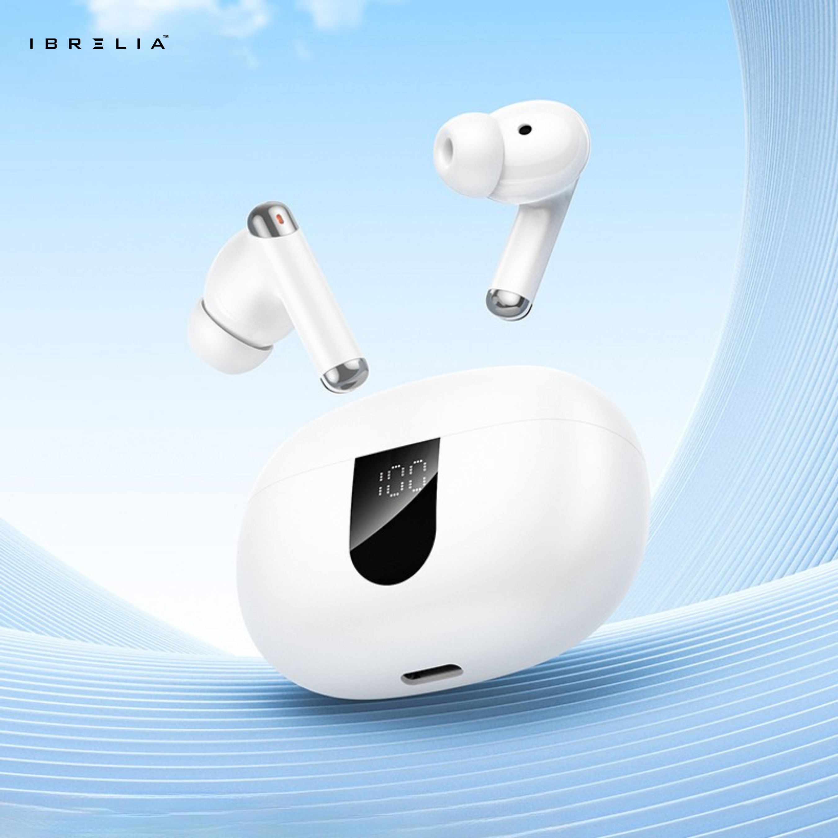 HOCO EQ26 Nice ANC+ENC True Wireless BT Headset – Bluetooth 5.4 Earbuds with Noise Cancellation & 7-Hour Battery | IBRELIA™