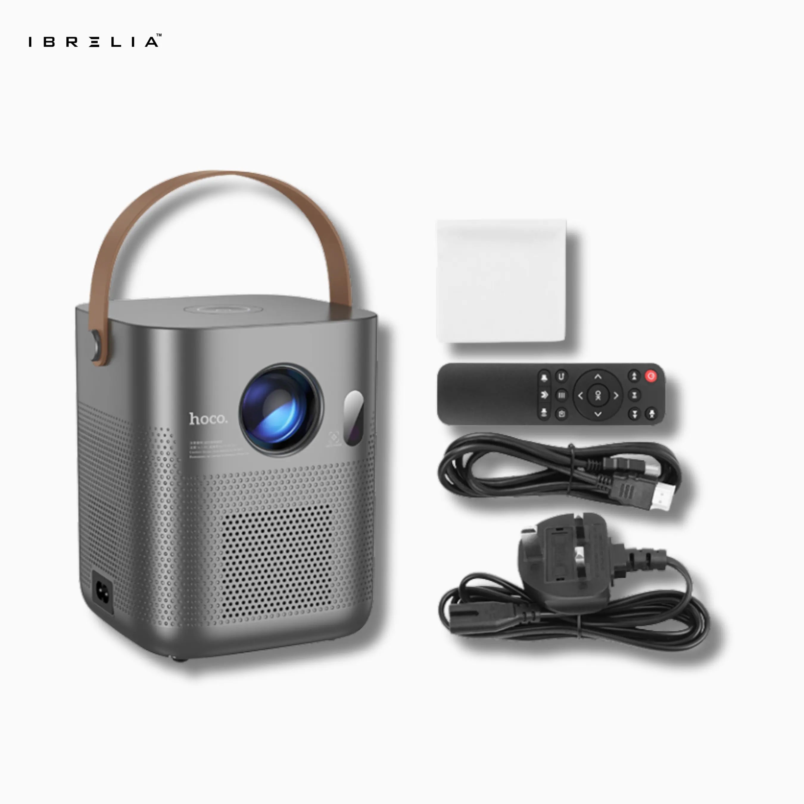 HOCO DT4 Smart Full Auto-Focus Projector (720P Android Version) | 190 ANSI | Auto Keystone | WiFi 2.4/5G | IBRELIA™ IBRELIA
